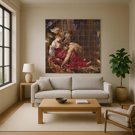 Sansón and Dalila — Folk & Ornamental Art · Tile Wall Art