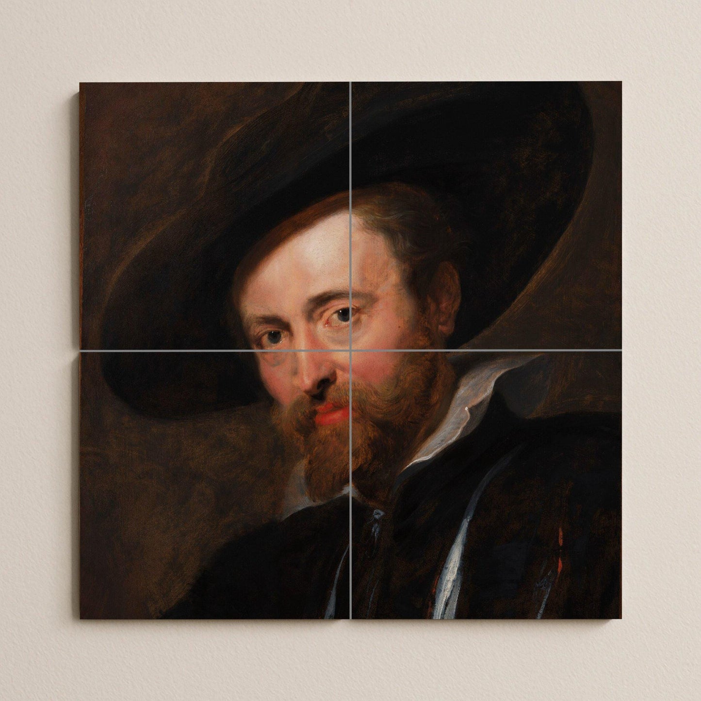 Self-Portrait — Decorative Pattern Mural · Tile Wall Art