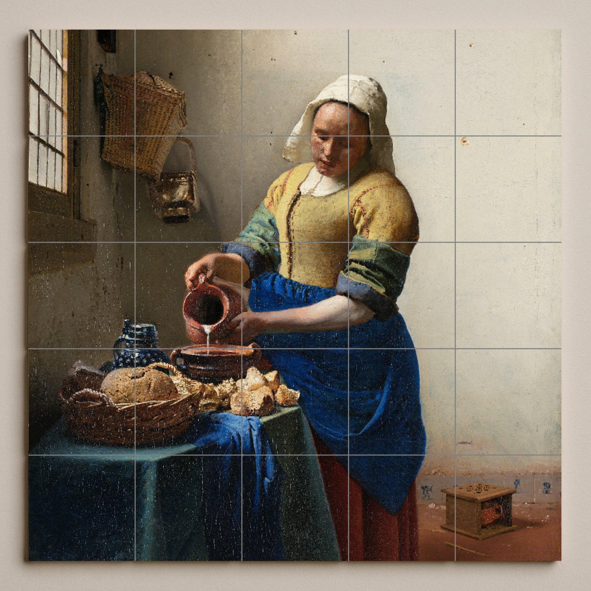 "la lechera — Murale in Piastrelle di Ceramica · Arte Popolare e Ornamentale