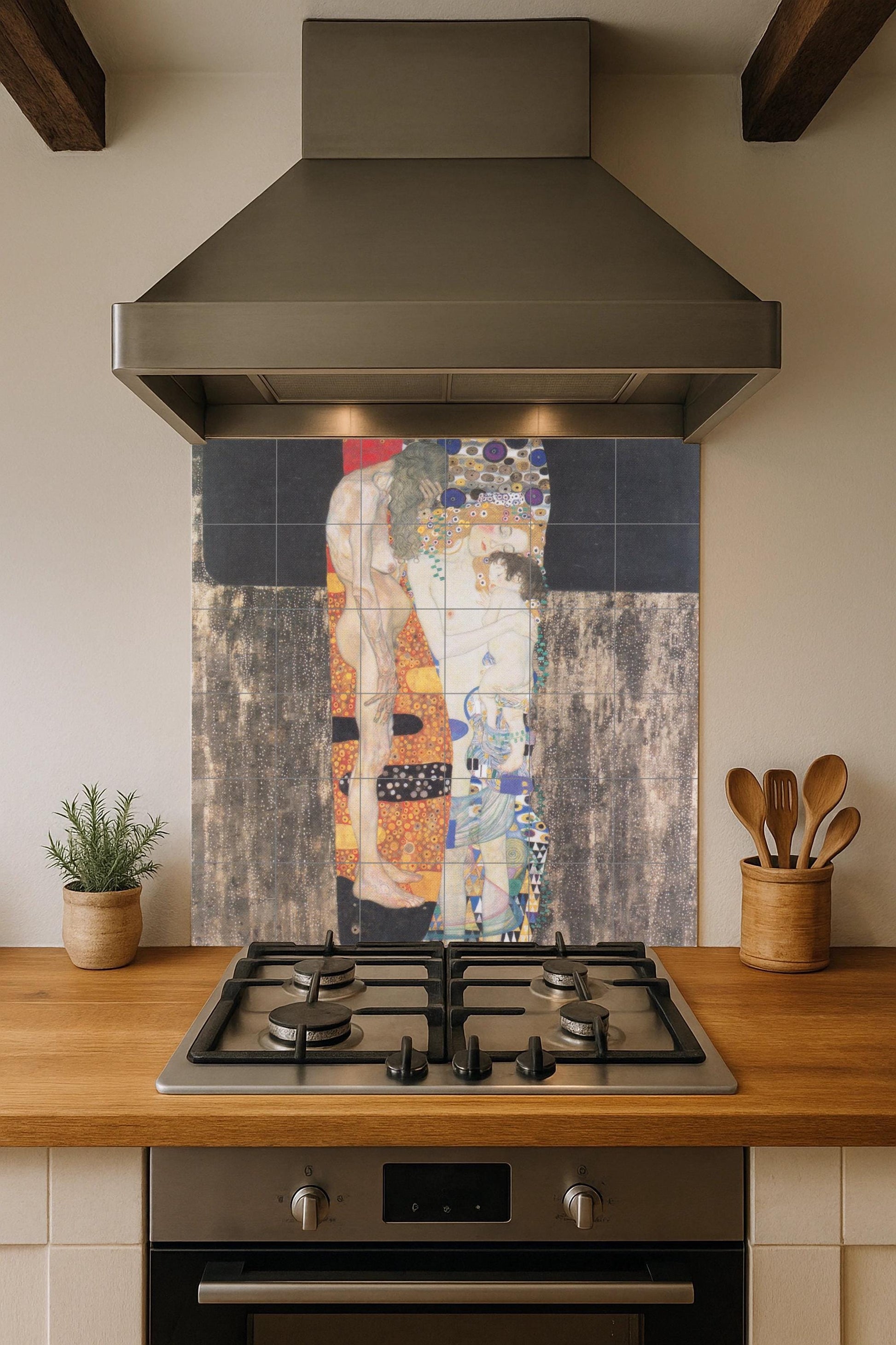 Las tres edades de la mujer — Decorative Pattern Mural · Ceramic Tile Mural