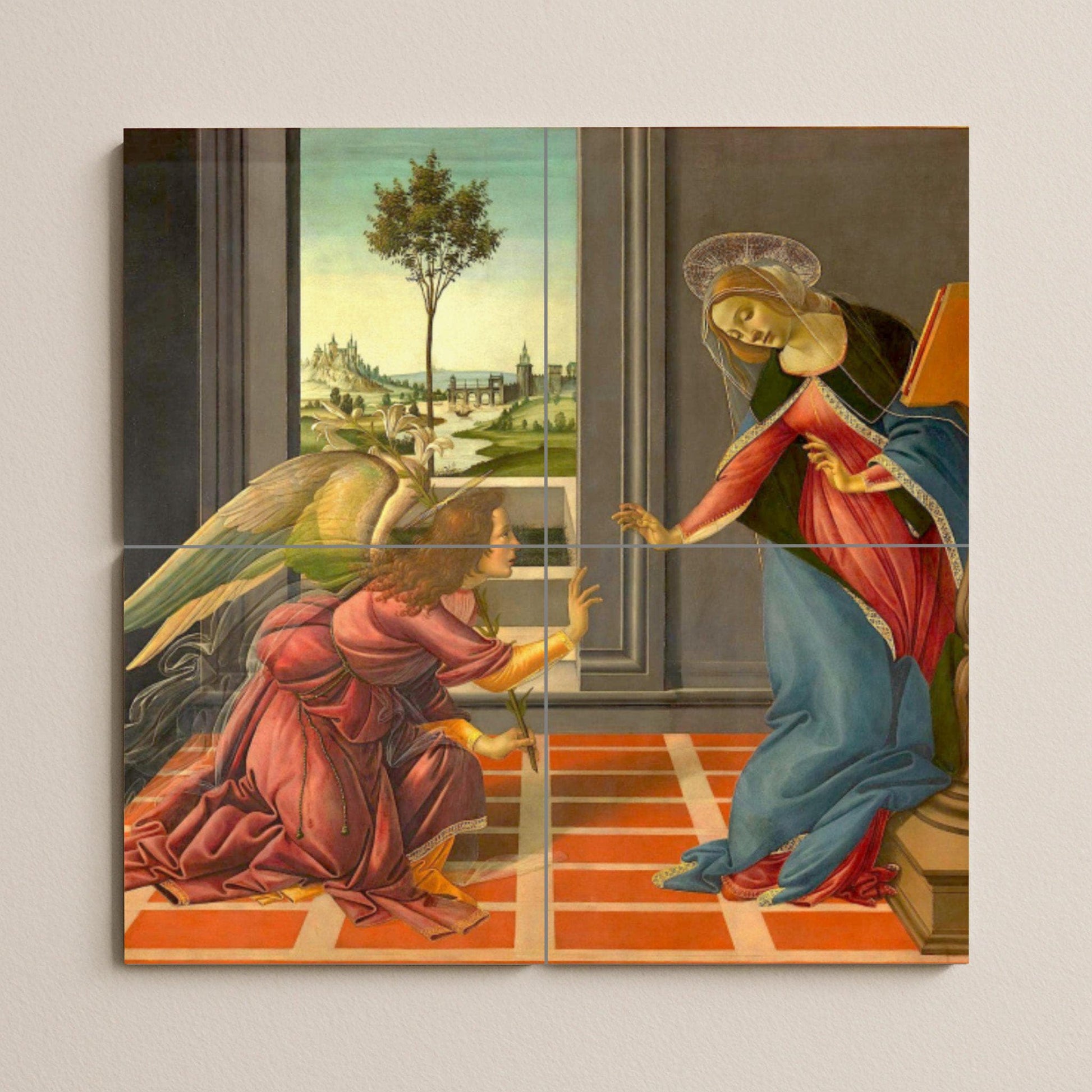 Anunciación — Ornamental Wall Panel · Ceramic Tile Mural