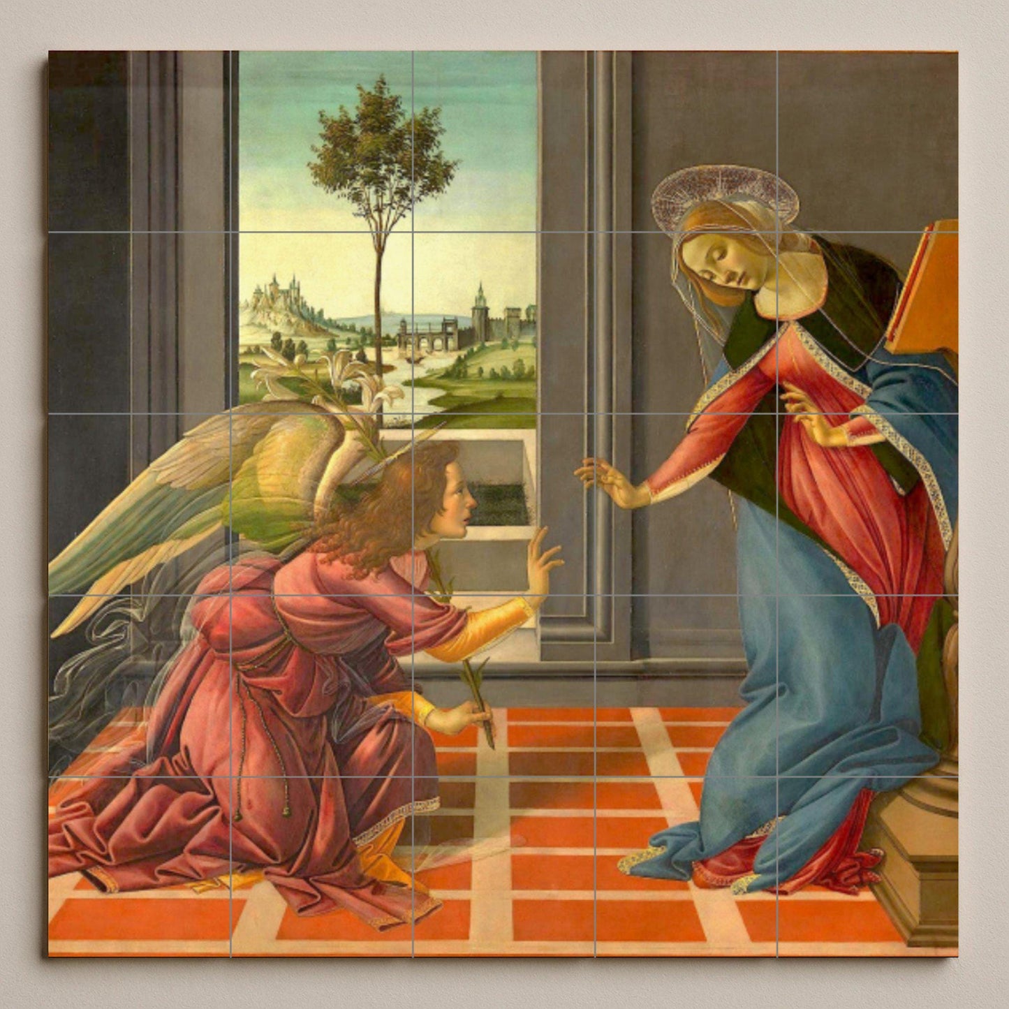 Anunciación — Ornamental Wall Panel · Ceramic Tile Mural