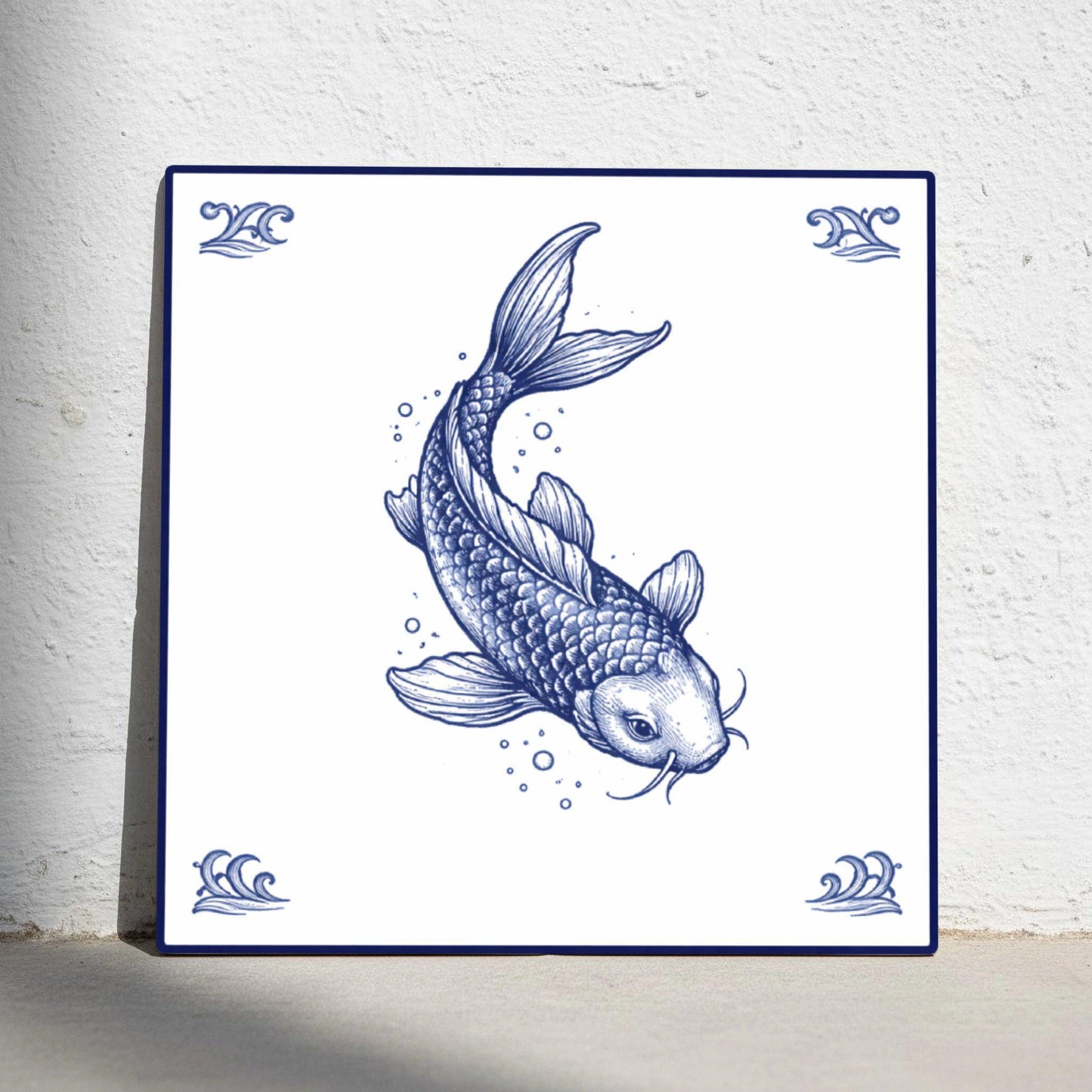 Azulejo Koi pez