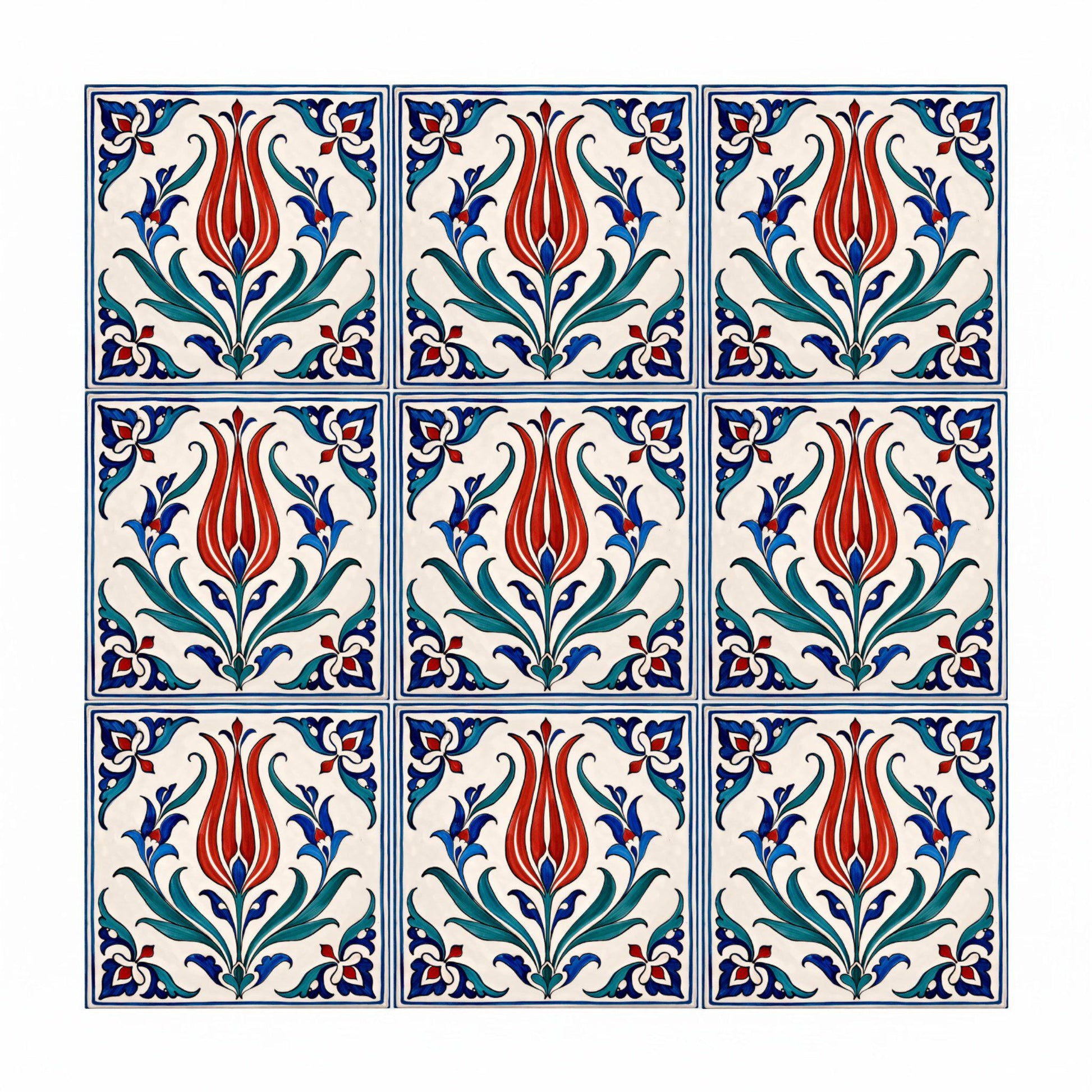Turkish Tulip — Floral & Botanical Design Decorative Tile