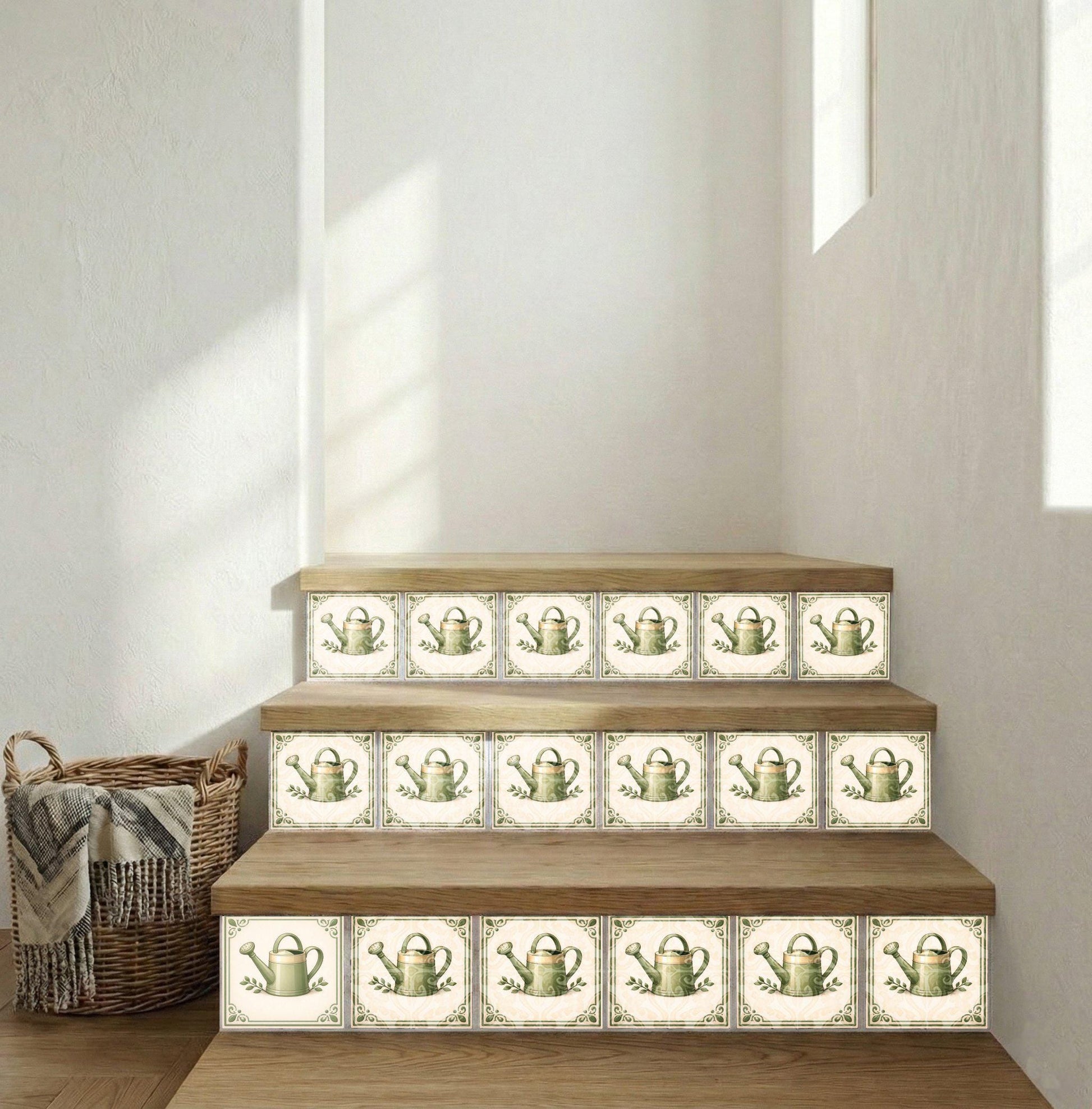 Watering Can — Nature Motif Décor Ceramic Tile