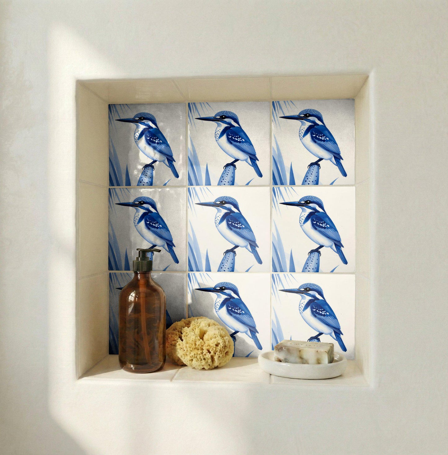 Manila — Delft Blue Style Decorative Tile