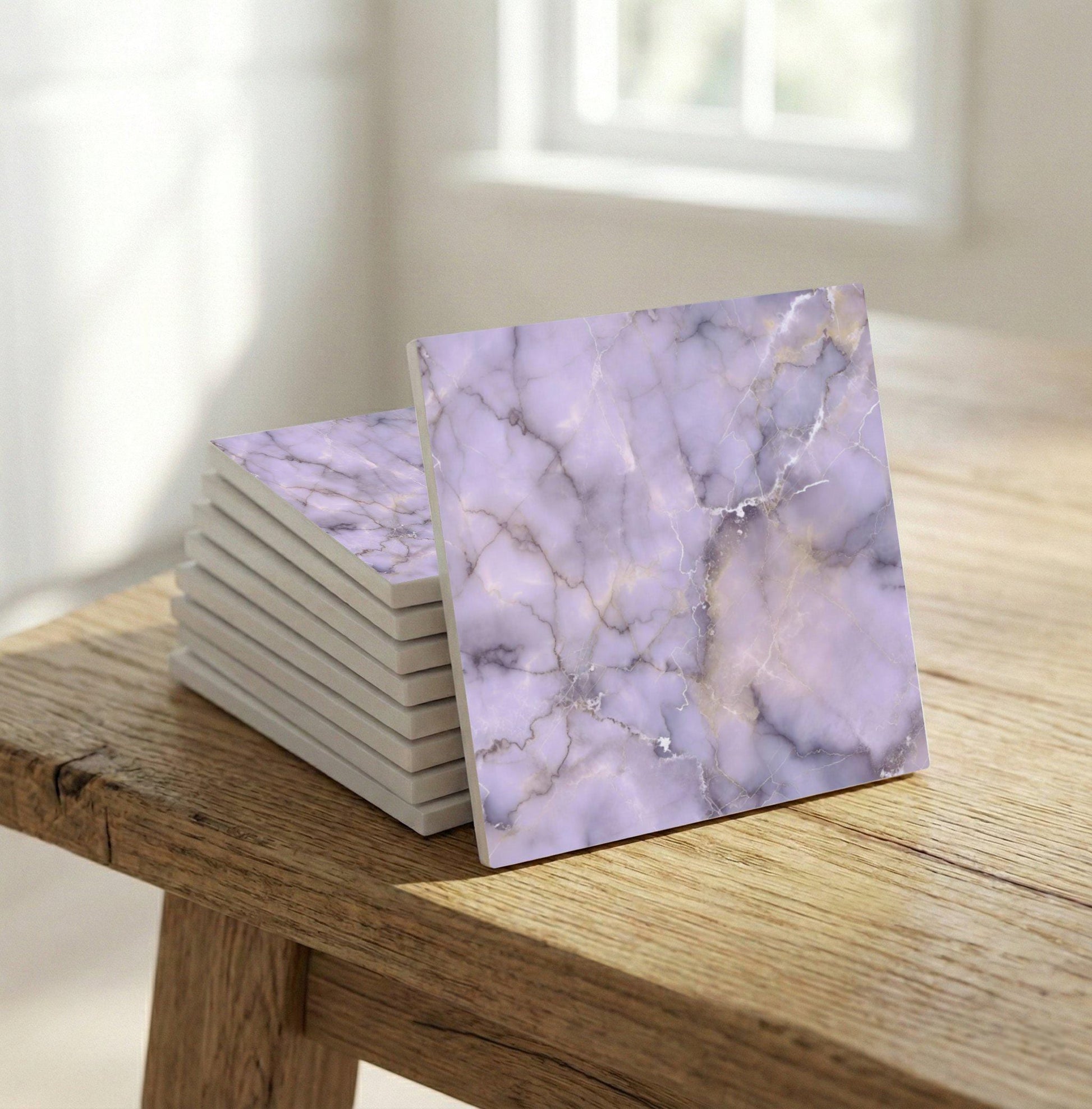 Ceramic Tile Lavender Marble — Ornamental Ceramic Décor