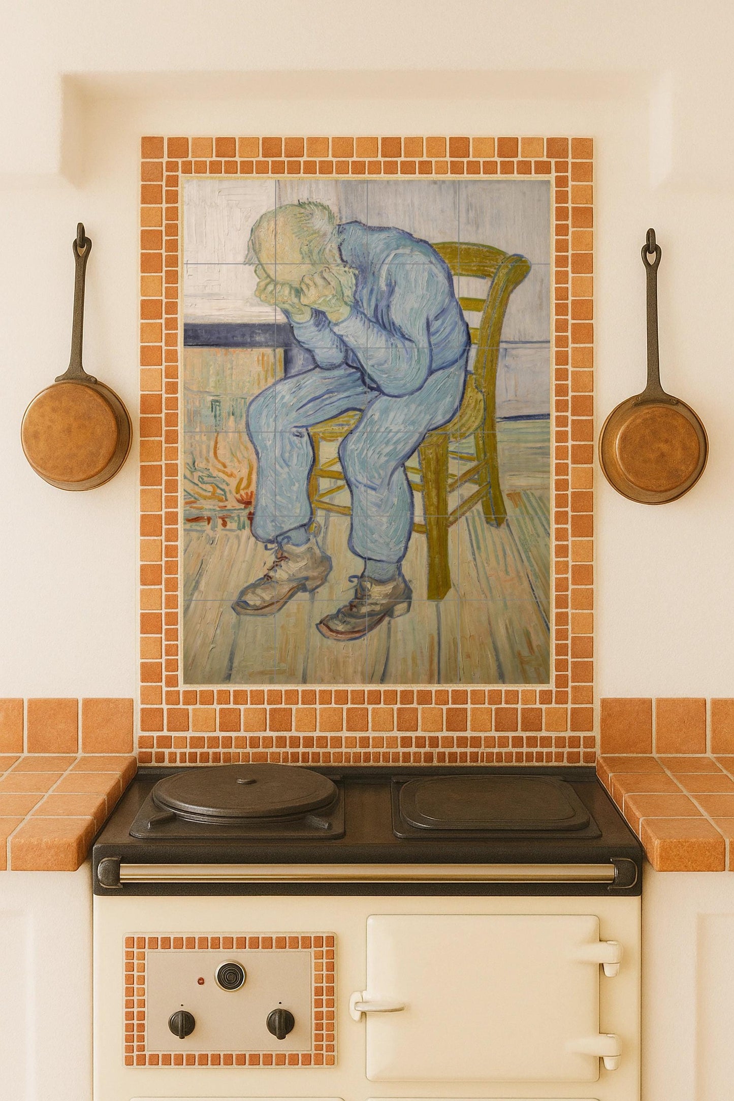 Ceramic Tile Mural: «in the Door of the eternidad — Ornamental Wall Panel