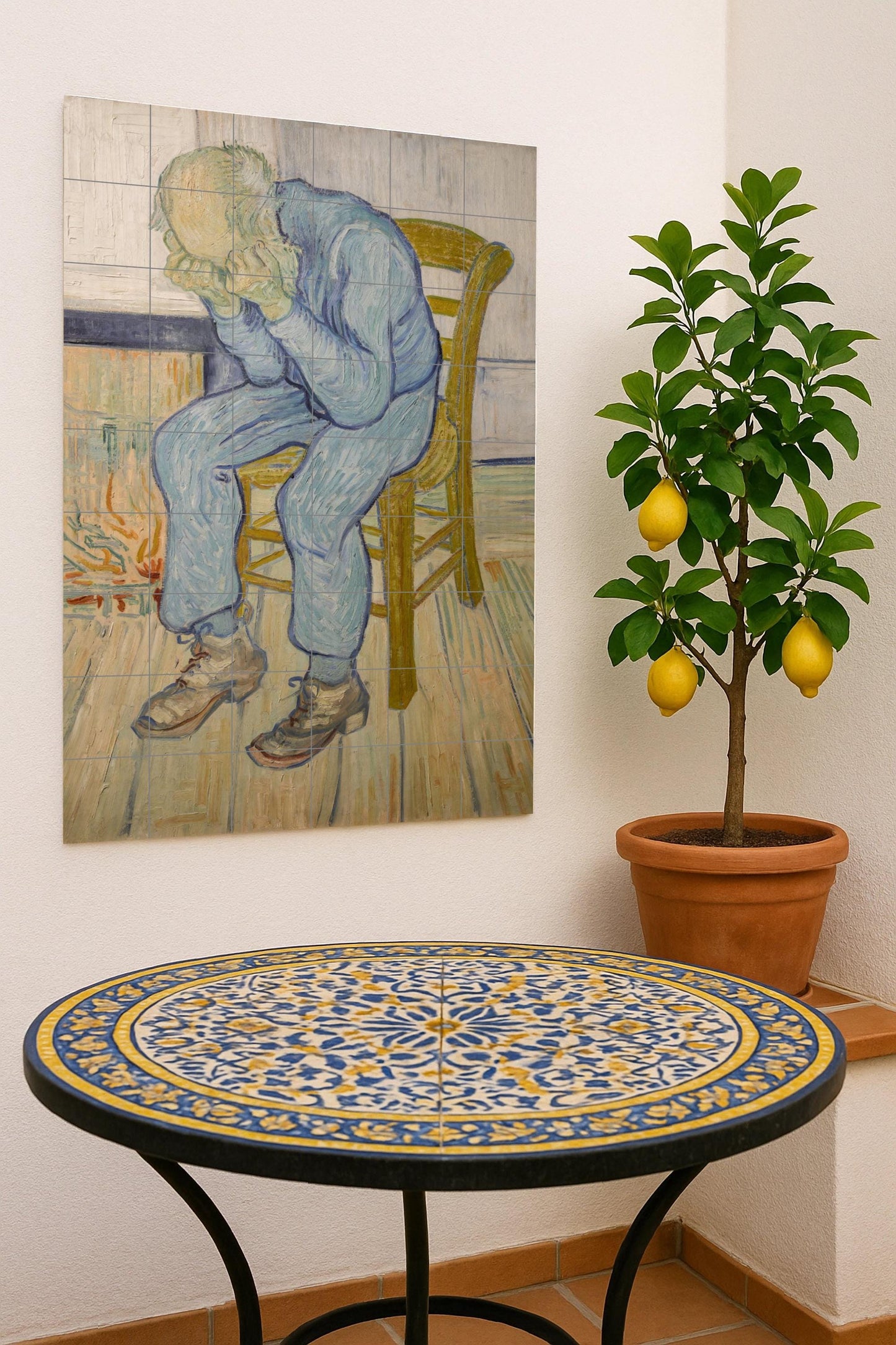 Ceramic Tile Mural: «in the Door of the eternidad — Ornamental Wall Panel