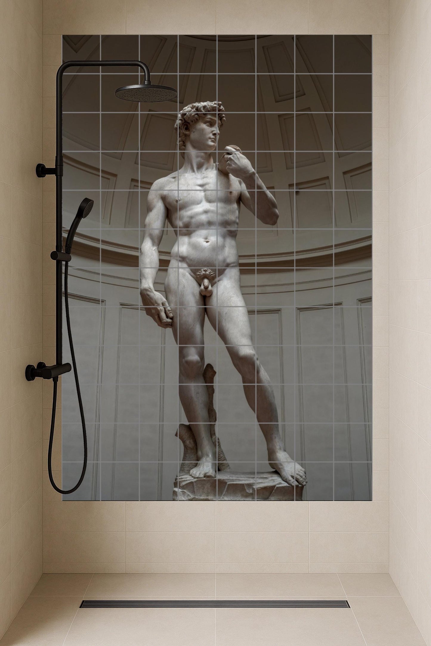 Cerámica des David von Miguel Engel — Fliesen-Wandbild aus Keramik · Ornamentales Wandpaneel
