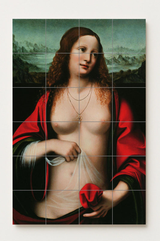 Mary Magdalena — Folk-Art Décor · Tile Wall Art