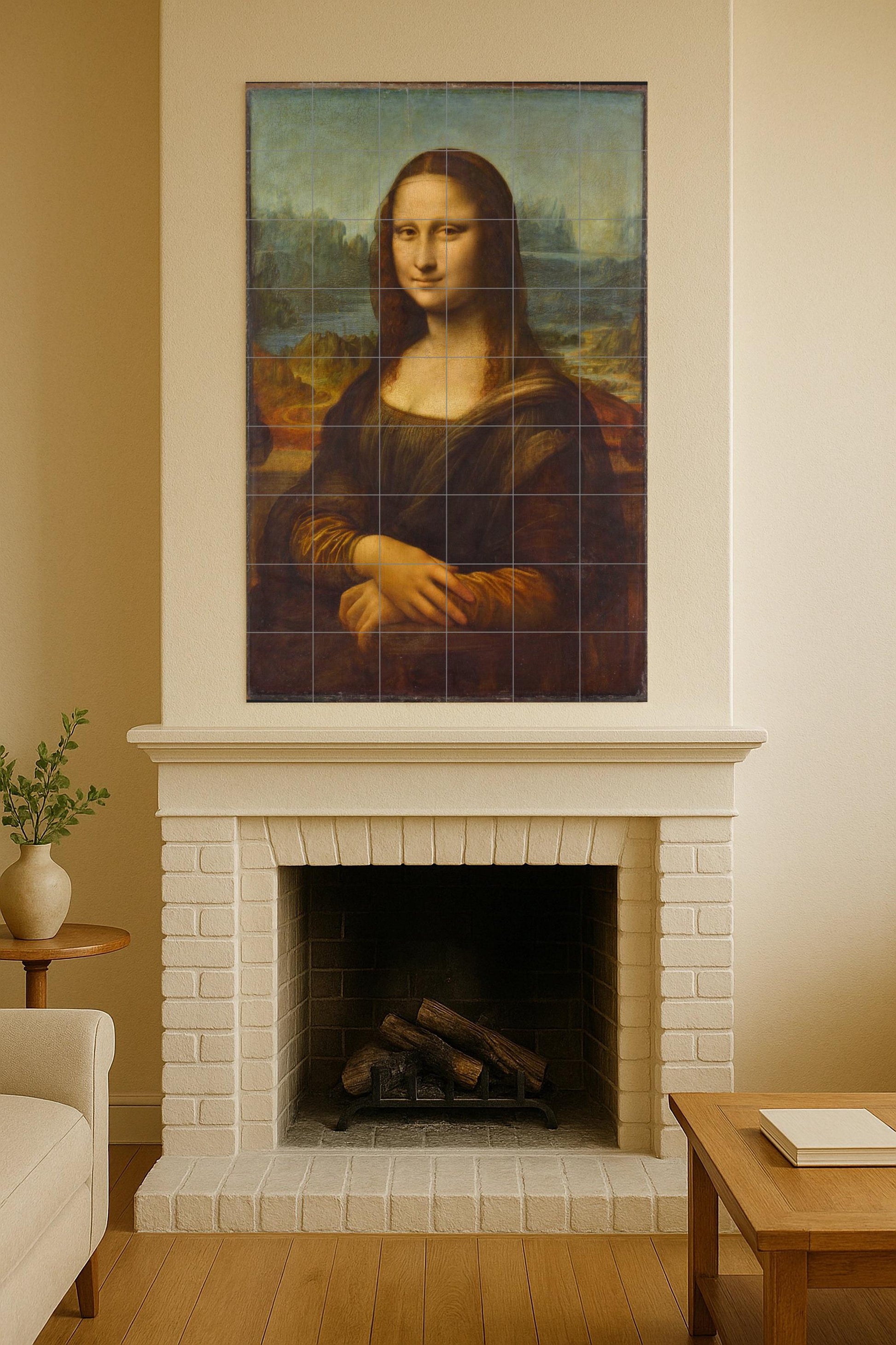 Mona Lisa · Fresque Céramique — Décor d'Art Populaire