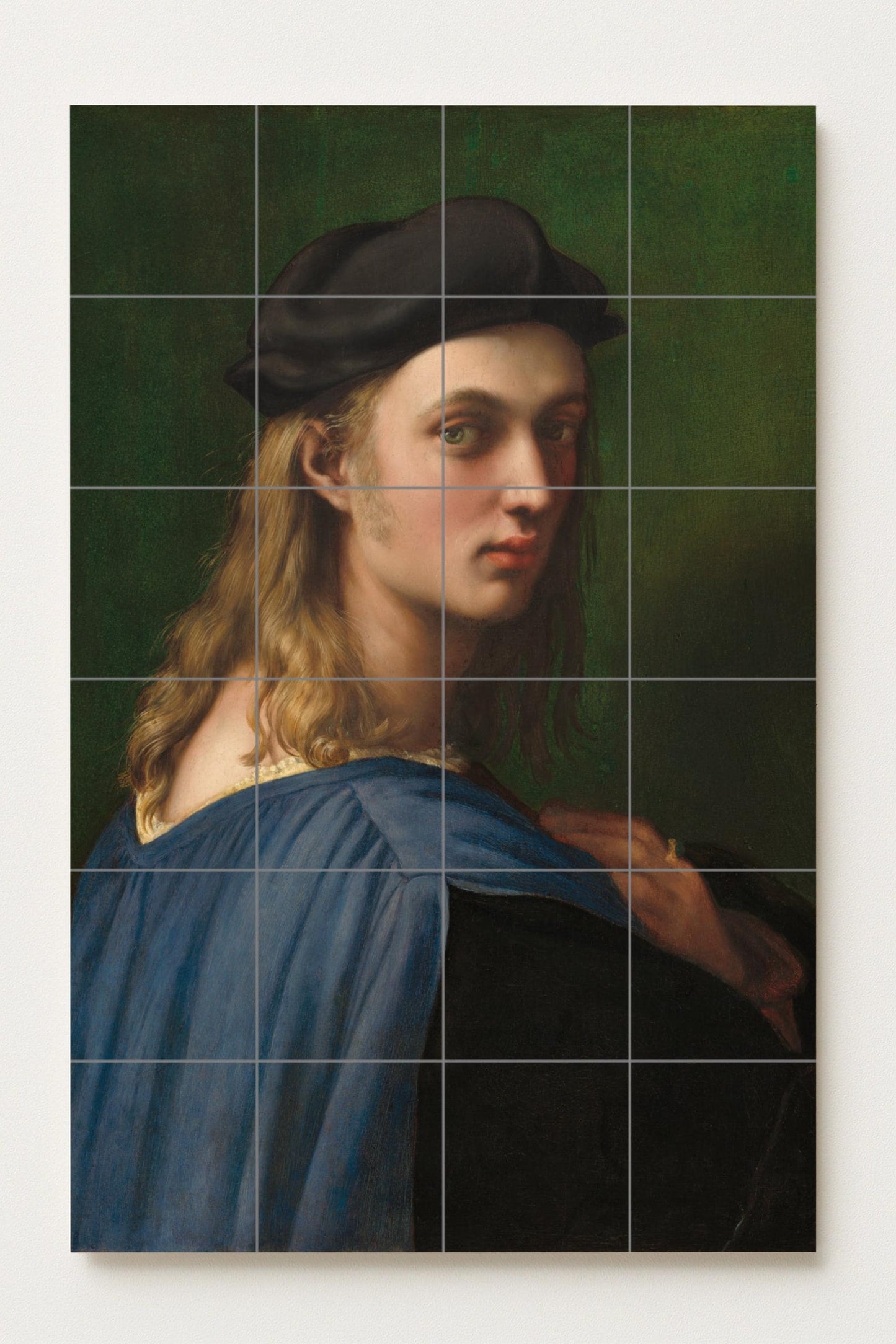 Fresque en Carrelage Portrait de Bindo Altoviti — Panneau Mural Ornemental