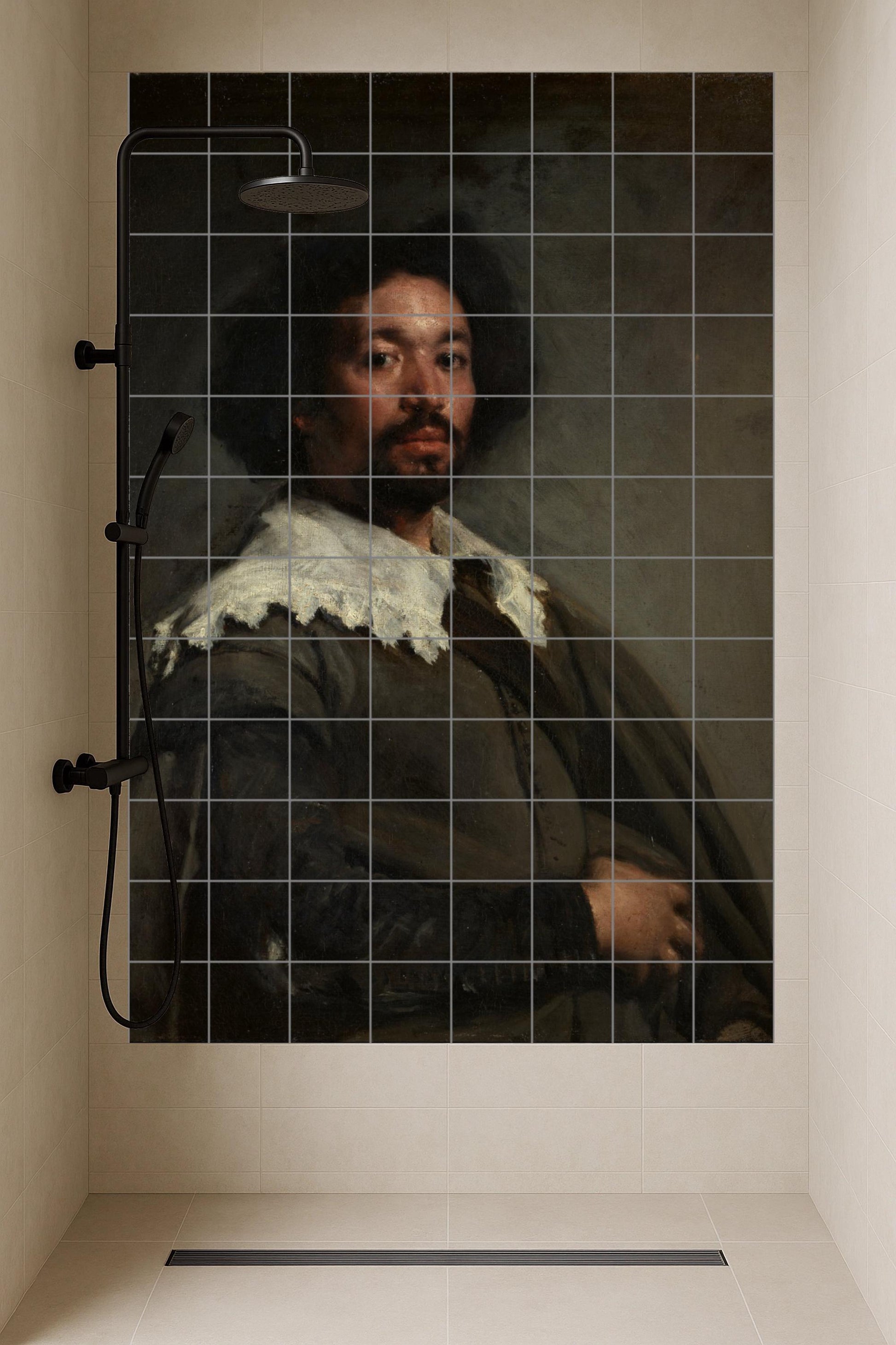 Portrait de Juan de Pareja · Fresque Céramique — Décor d'Art Populaire