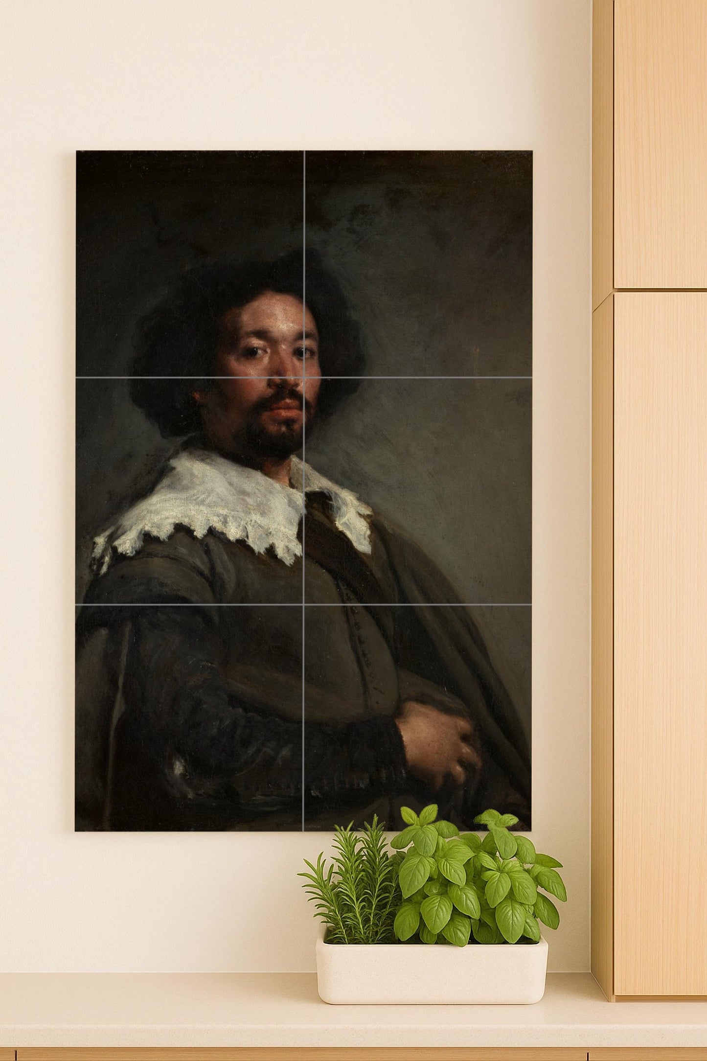 Portrait de Juan de Pareja · Fresque Céramique — Décor d'Art Populaire