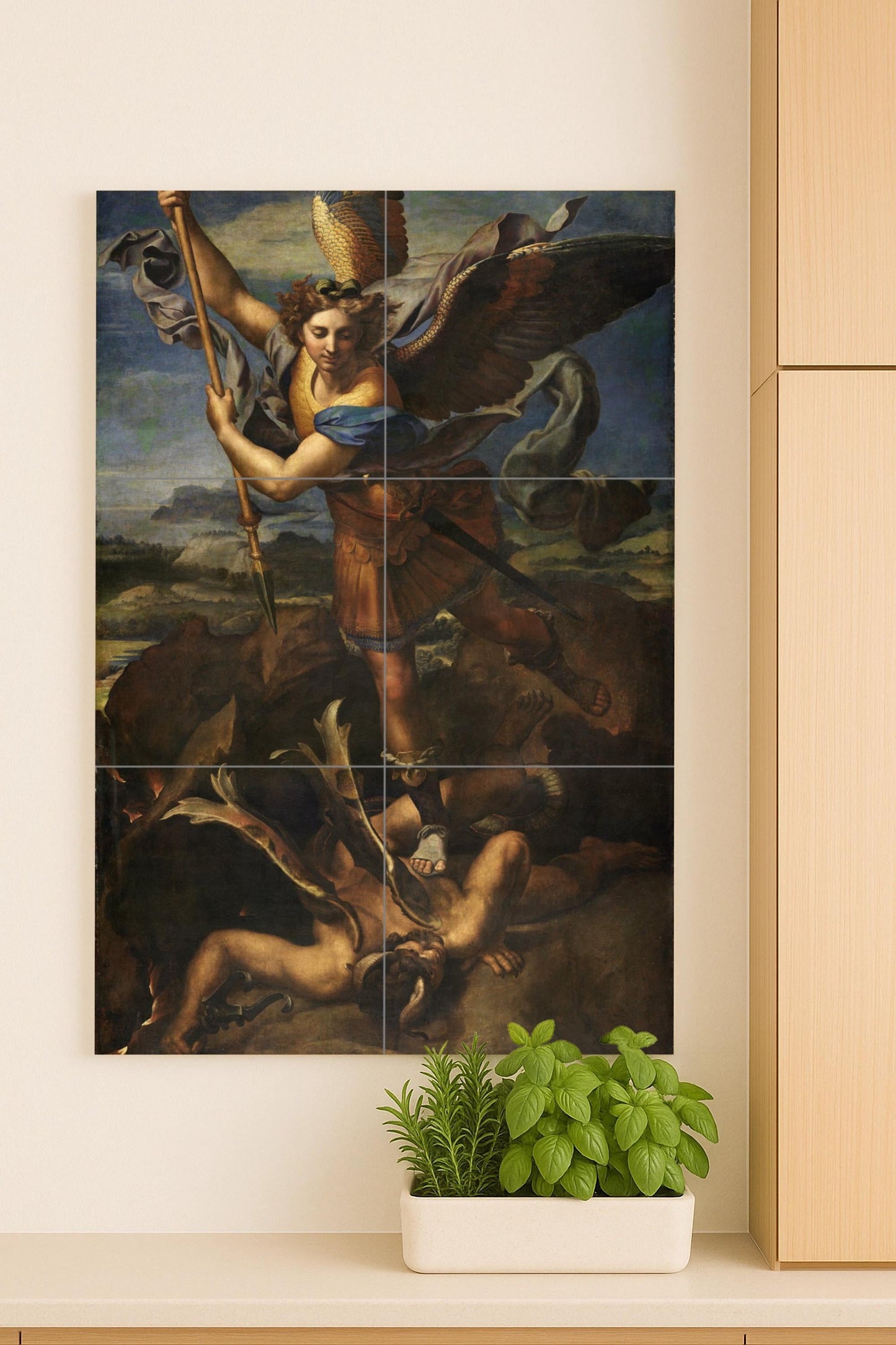 San Miguel venciendo a Satanás