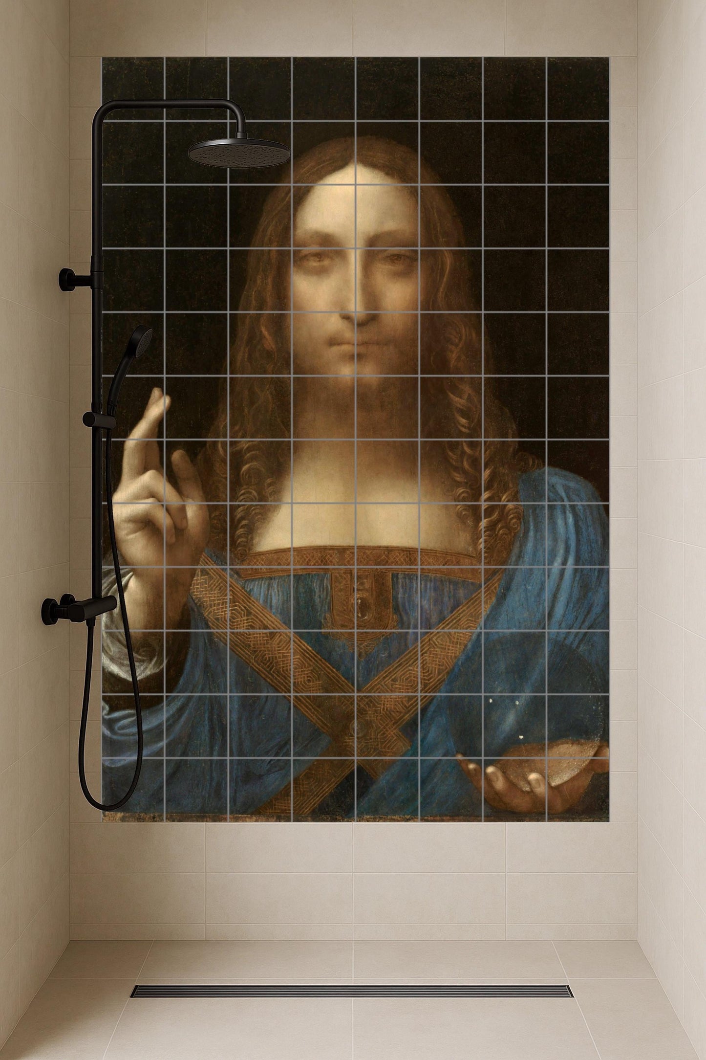 Salvator Mundi — Art Populaire et Ornemental, Art Mural en Céramique