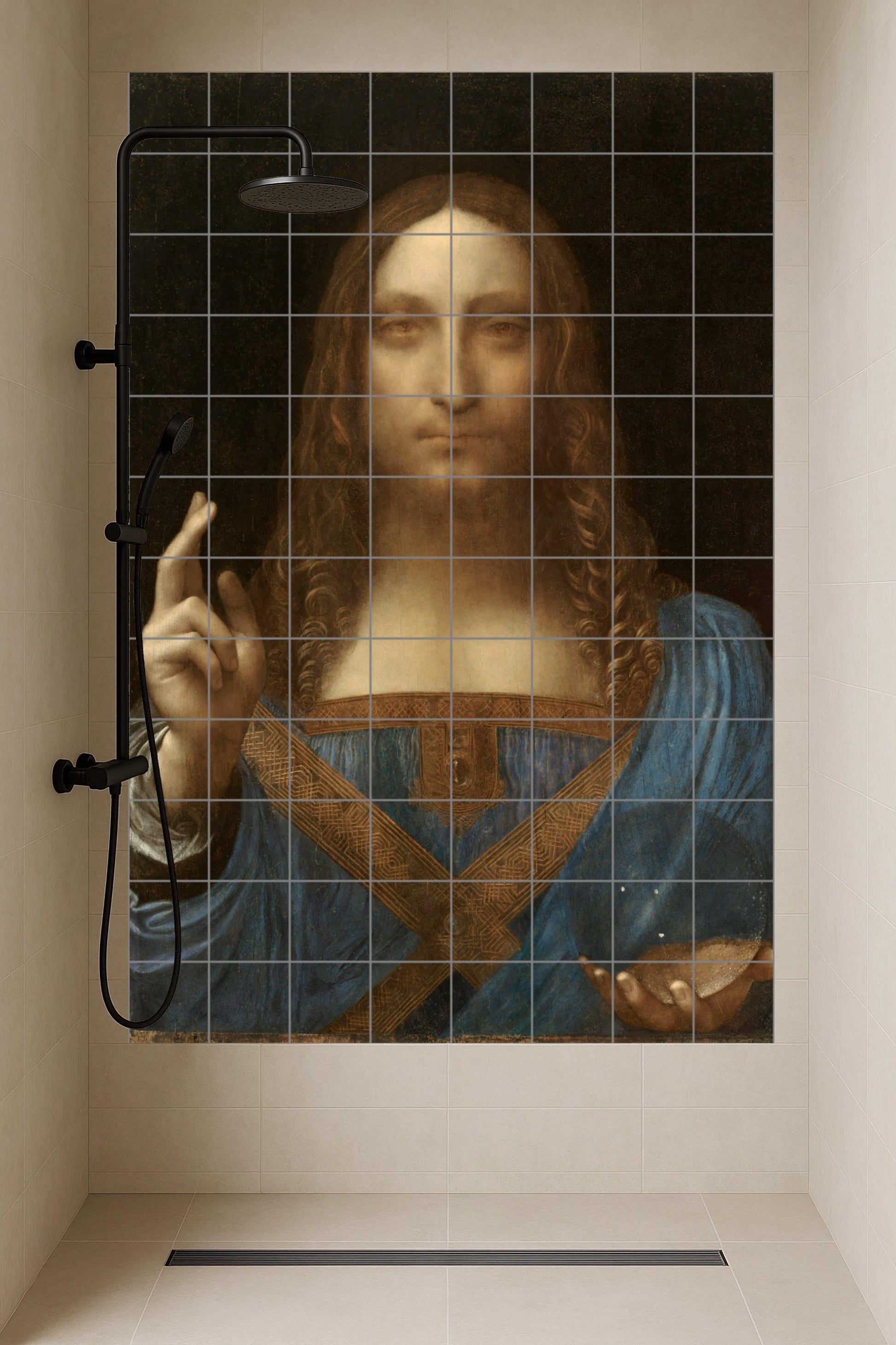 Salvator Mundi — Art Populaire et Ornemental, Art Mural en Céramique