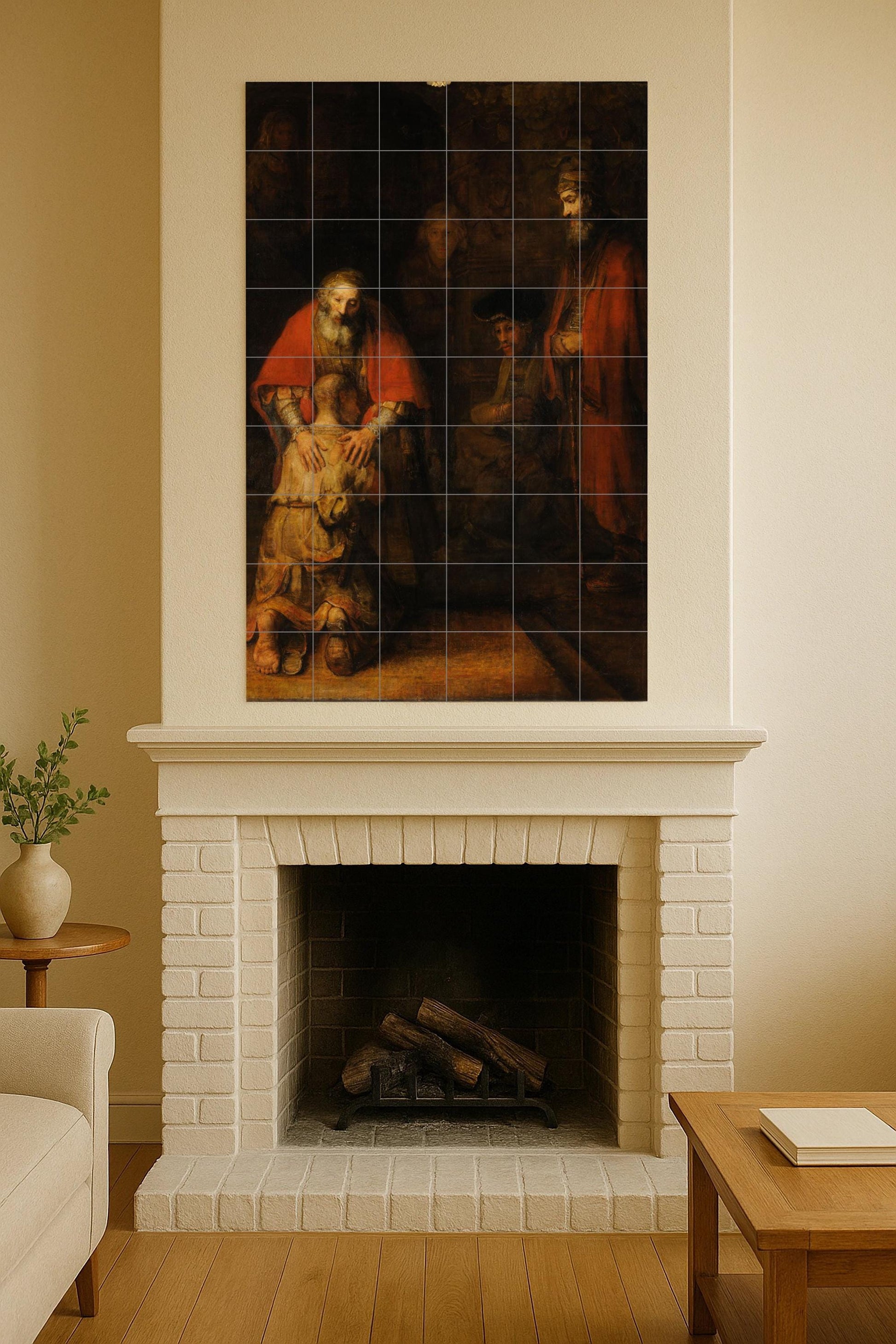 Ceramic Tile Mural: El regreso del hijo pródigo — Folk & Ornamental Art