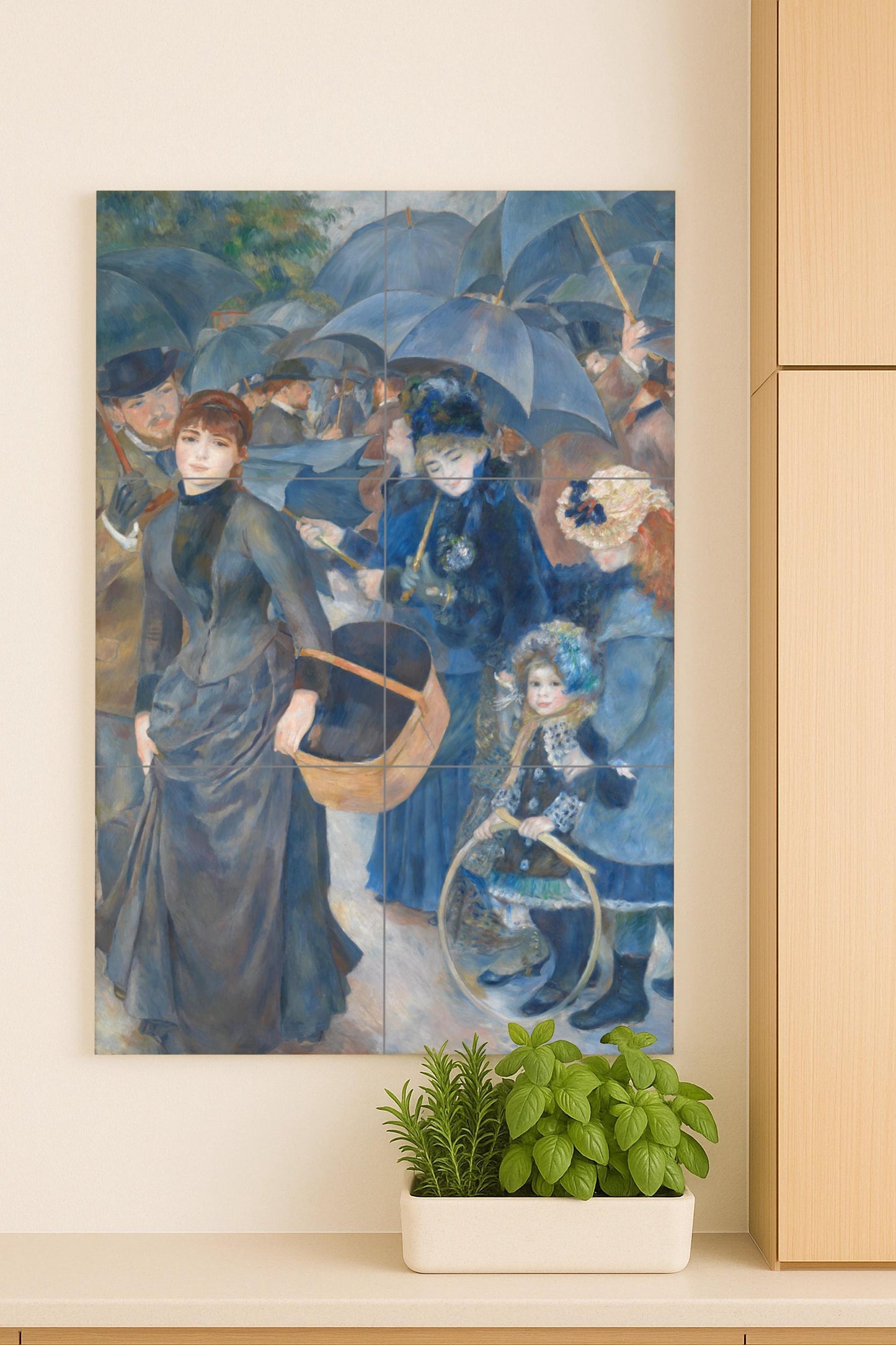 Ceramic Tile Mural: "the paraguas — Folk & Ornamental Art
