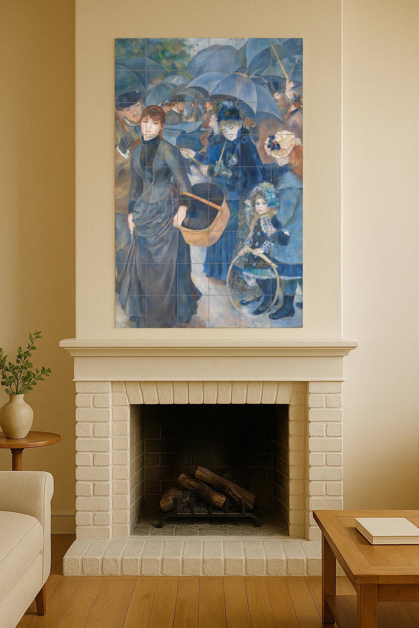 Ceramic Tile Mural: "the paraguas — Folk & Ornamental Art