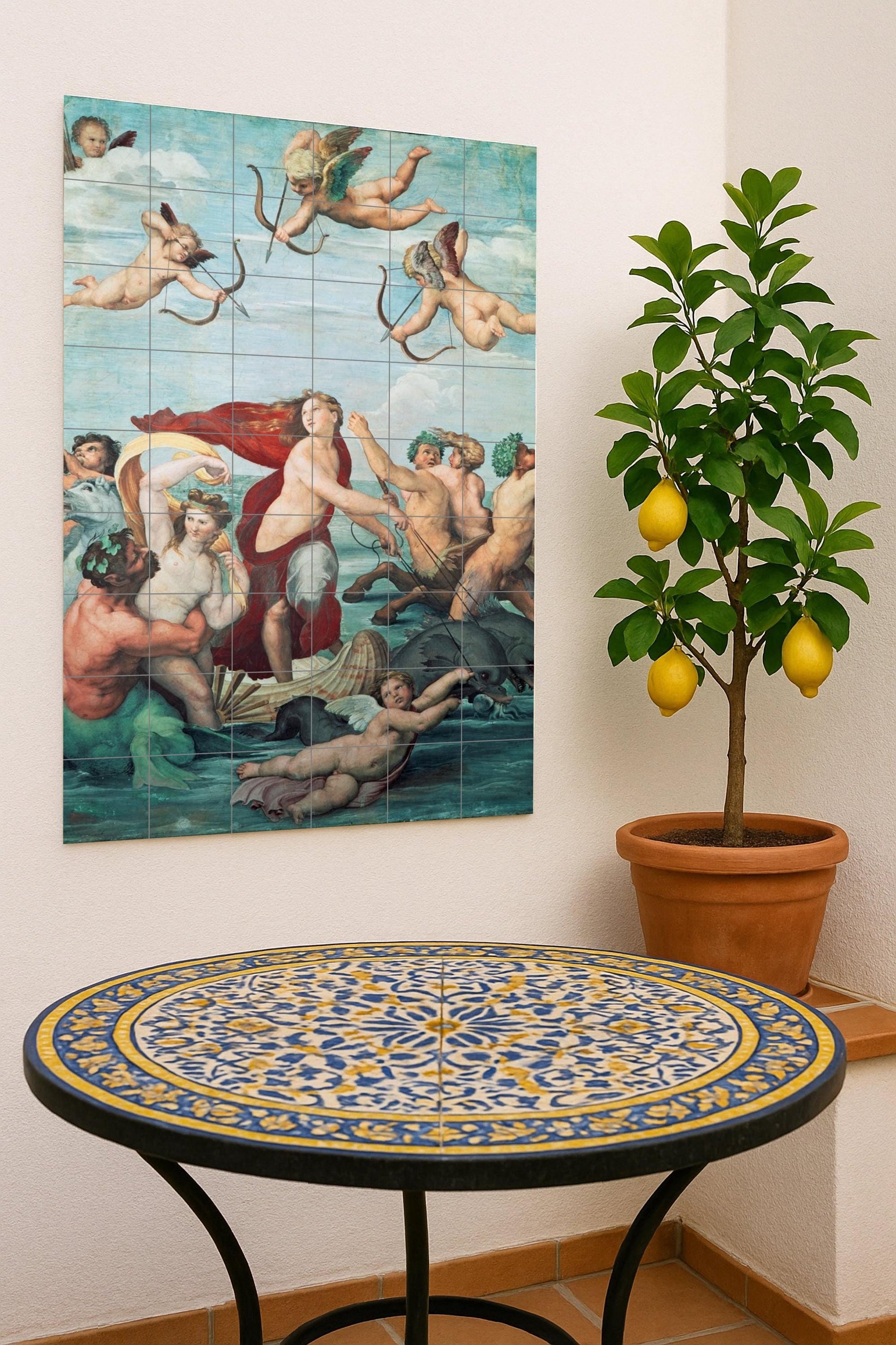 Triunfo of Galatea · Ceramic Wall Mural — Decorative Pattern Mural