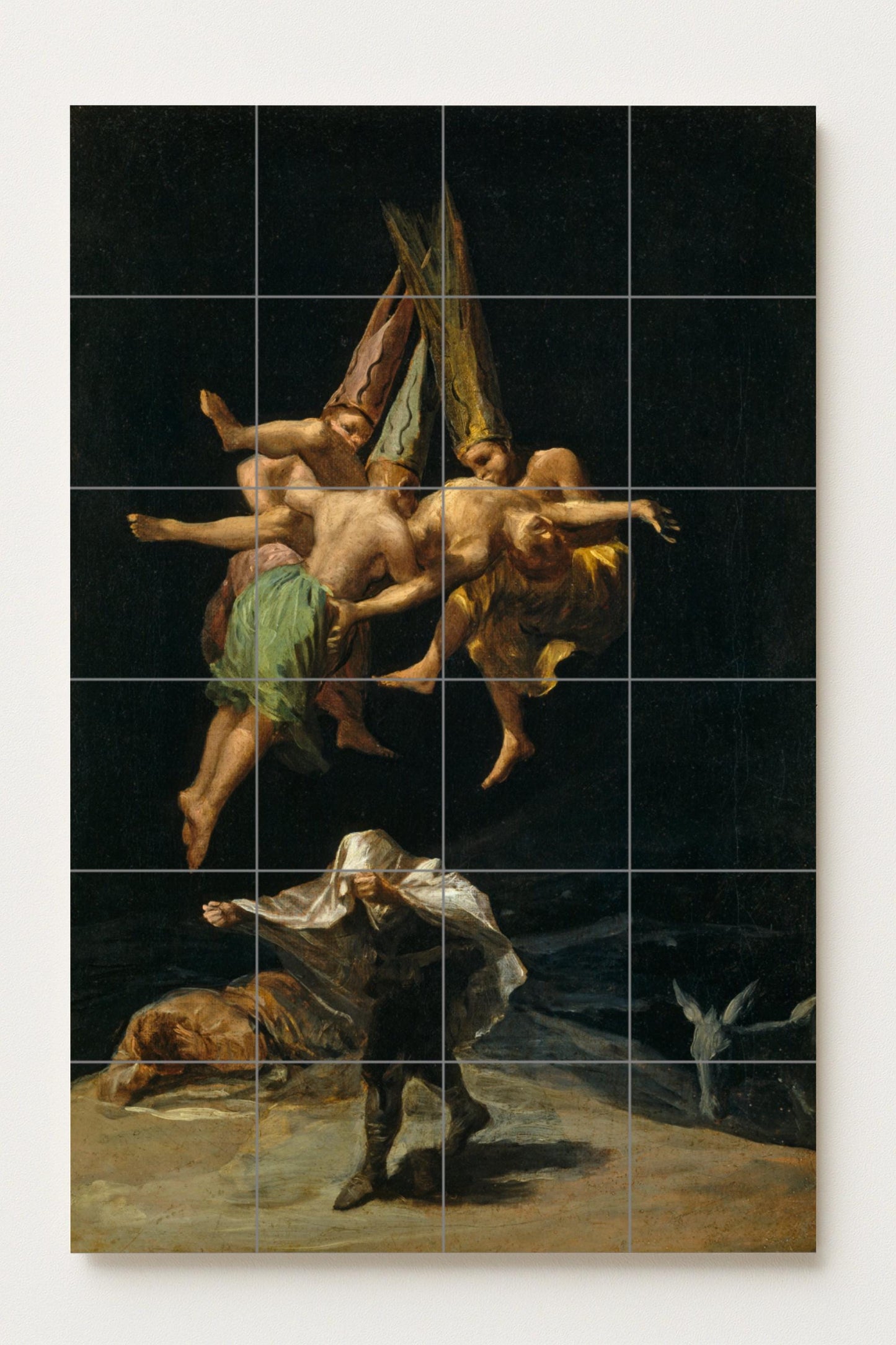 "der Flug von die Brügge — Dekoratives Muster-Wandbild, Wandkunst aus Keramikfliesen