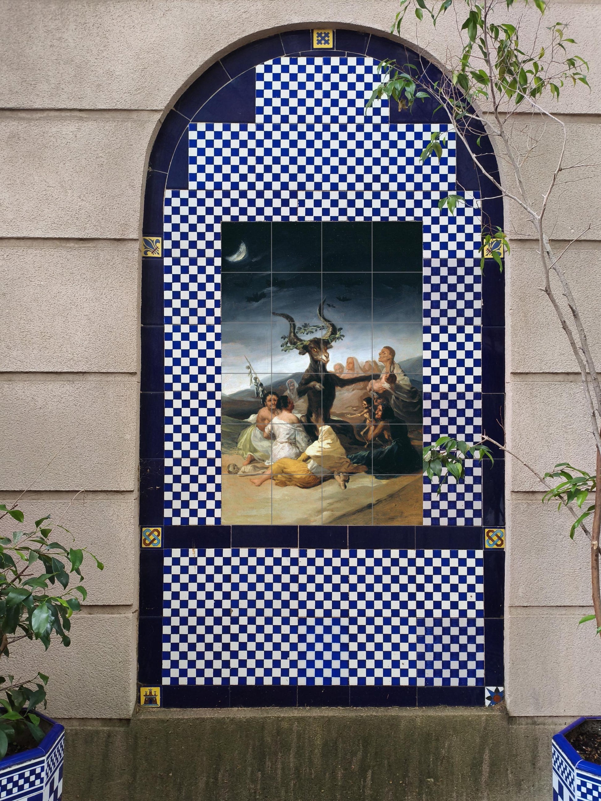 "Aquelarre of Bruges" - Art Mural — Ornamental Wall Panel · Tile Wall Art