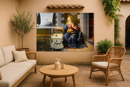 Anunciación — Ornamental Wall Panel · Ceramic Tile Mural