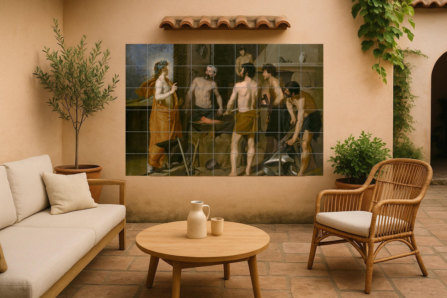Fragua of Vulcano — Folk-Art Décor · Tile Wall Art