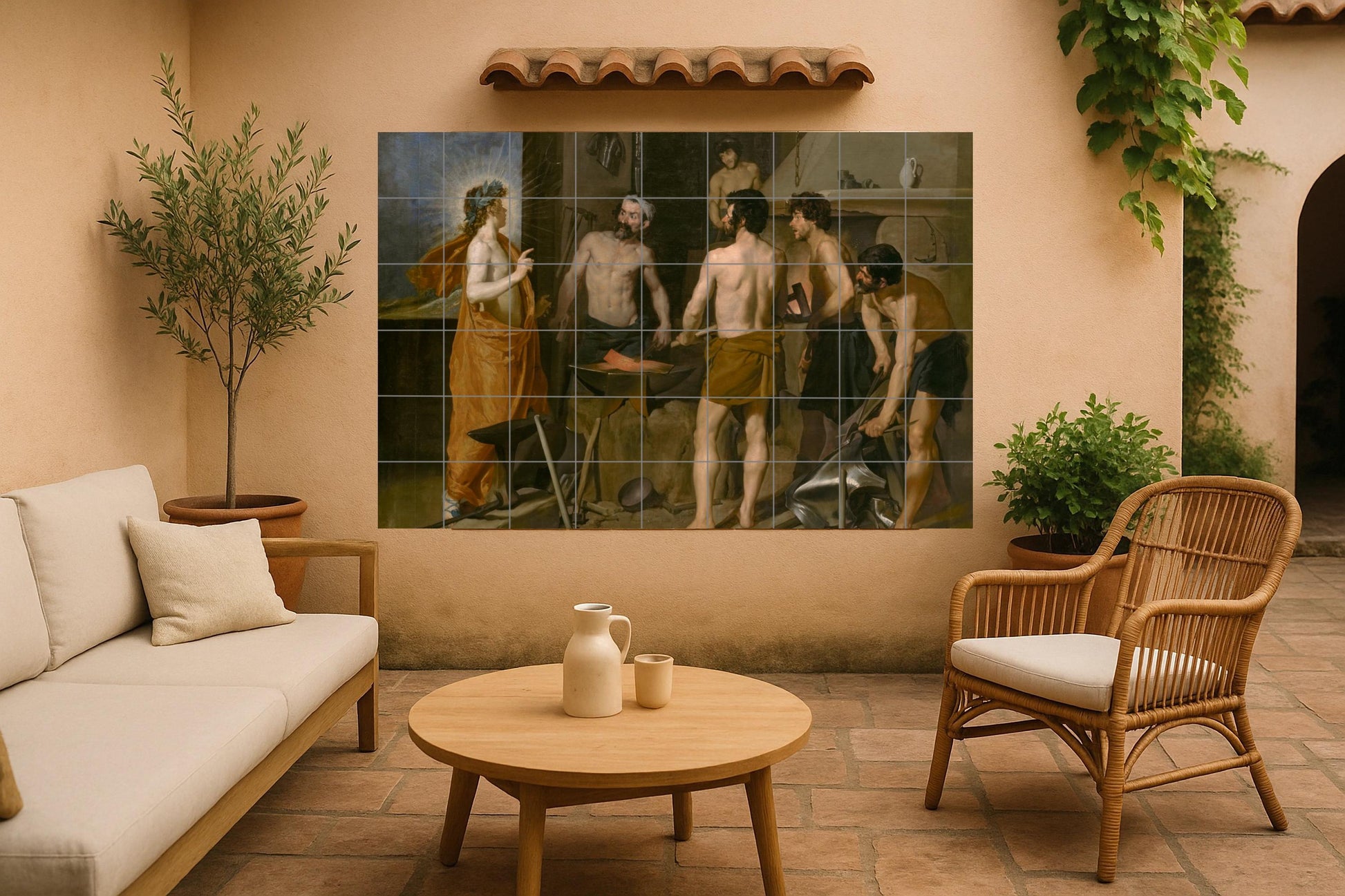 Fragua of Vulcano — Folk-Art Décor · Tile Wall Art