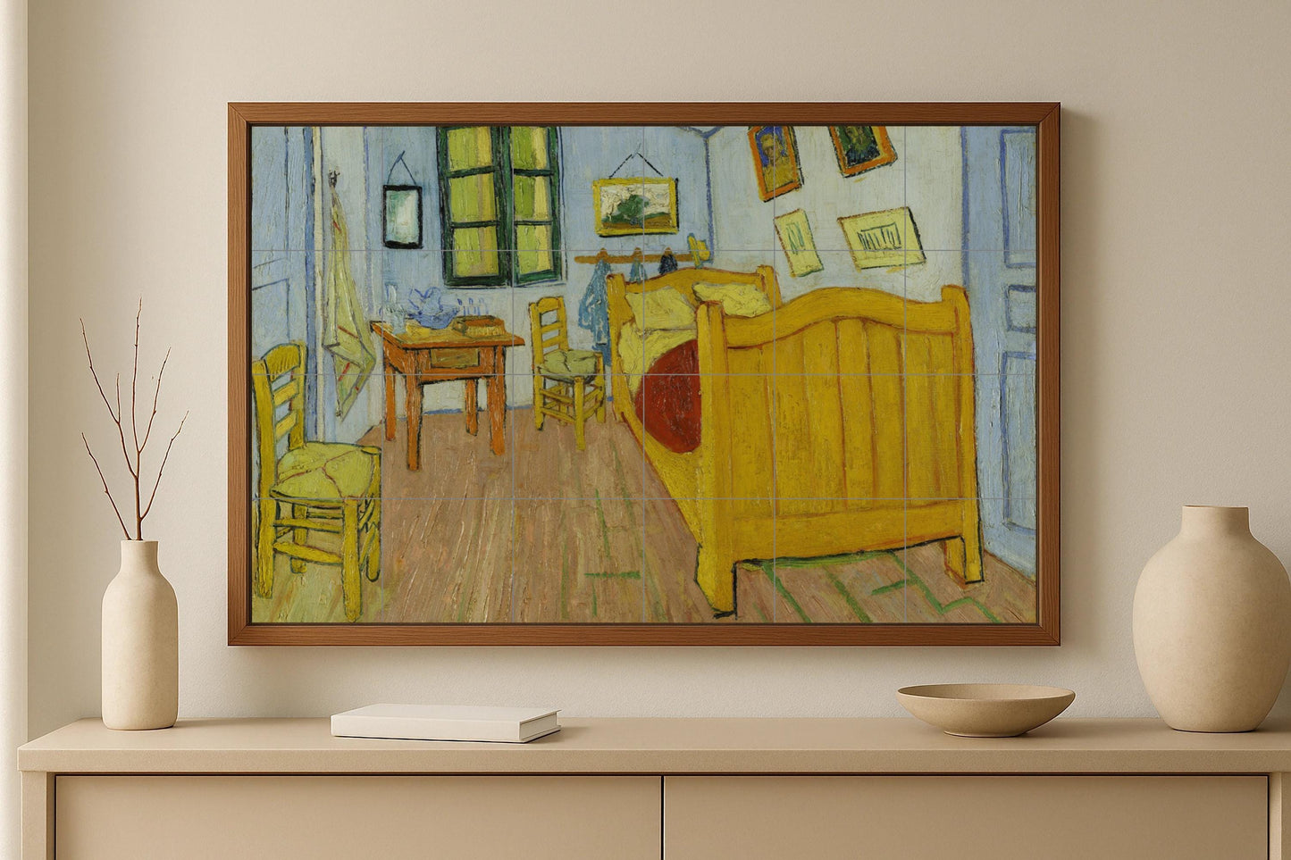 In un dormitorio di Arles · Murale Ceramico — Pannello Ornamentale