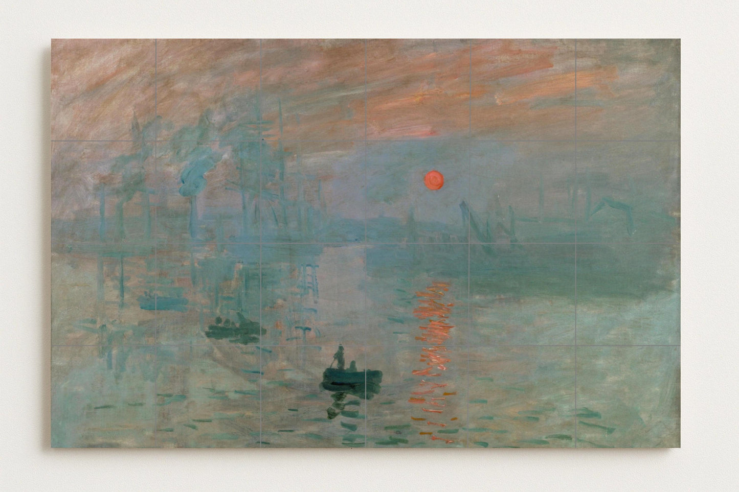 "Impresión von Monet — Volkskunst-Dekor, Wandkunst aus Keramikfliesen