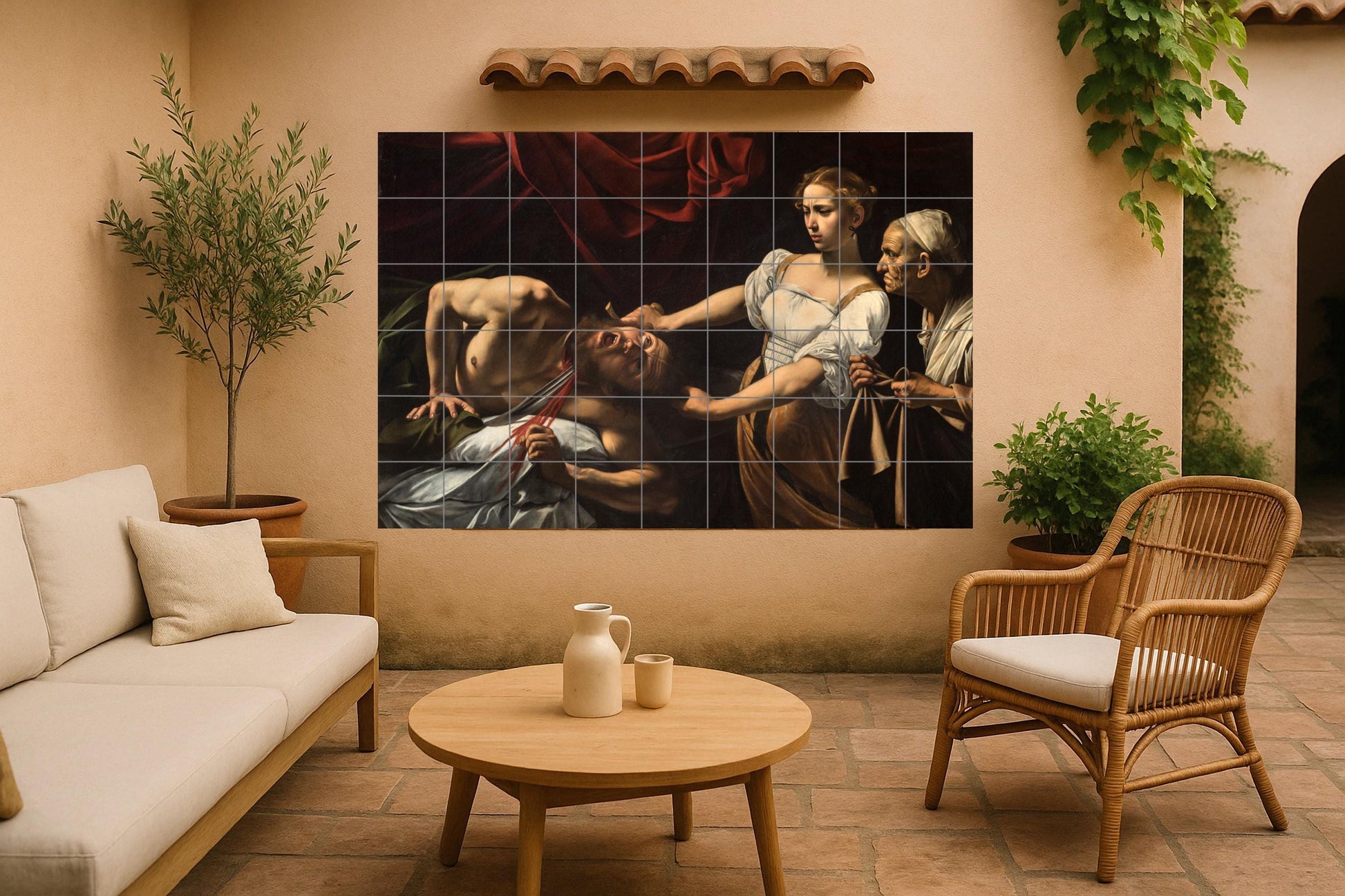 Caravaggio — Ornamental Wall Panel · Ceramic Tile Mural