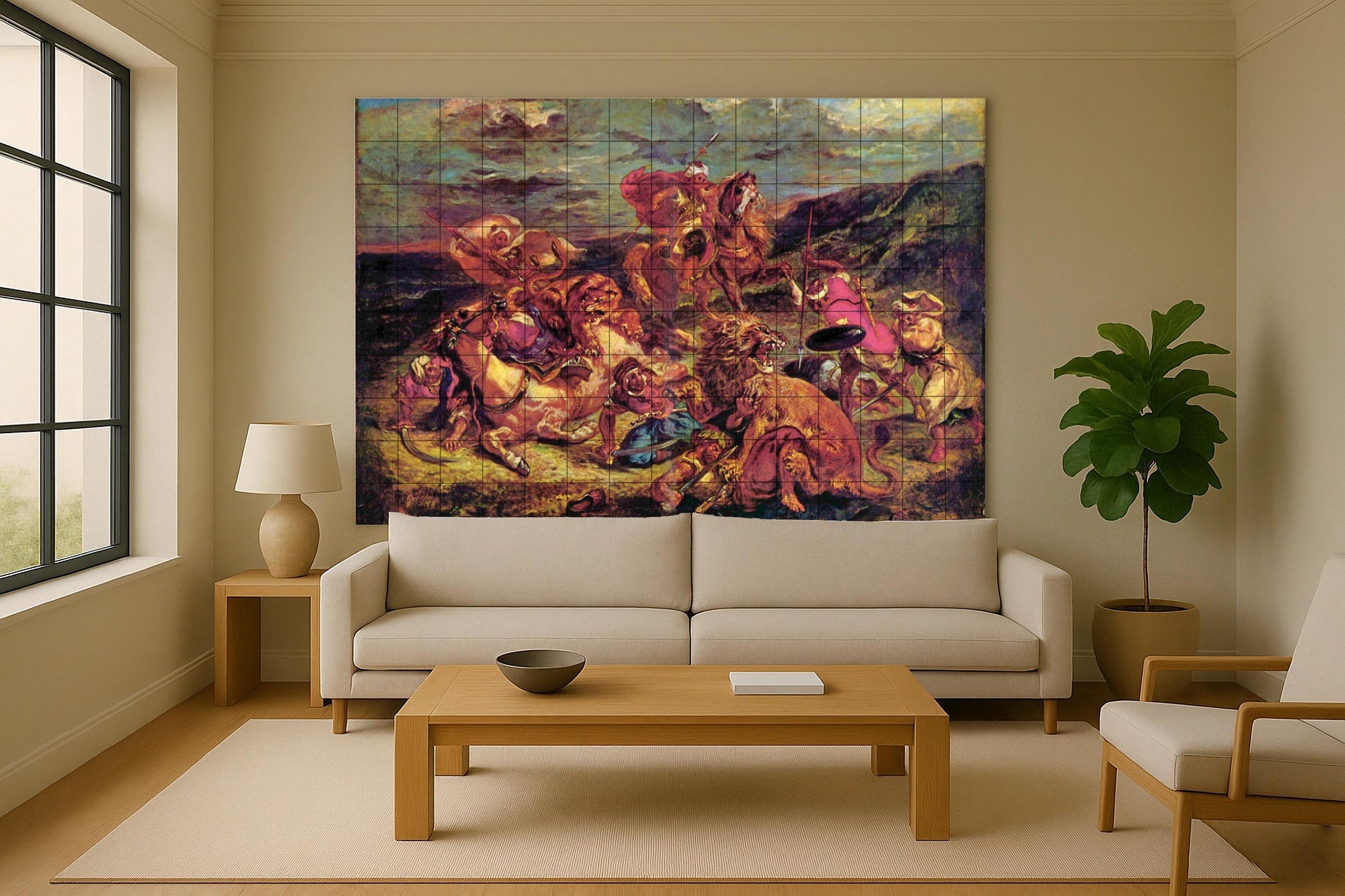 Delacroix — Folk-Art Décor · Ceramic Tile Mural