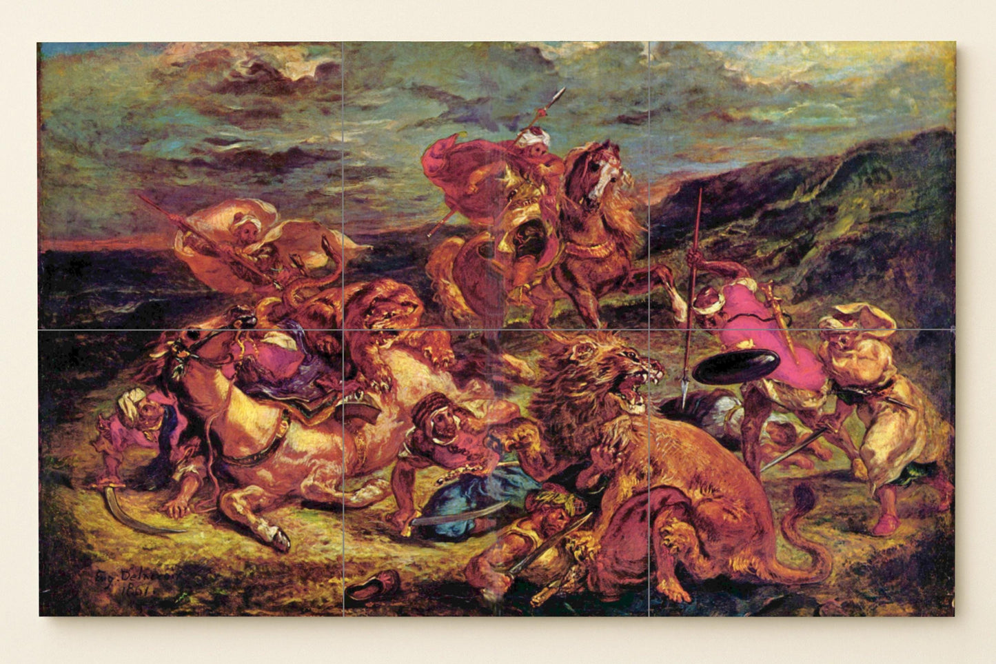 Delacroix — Folk-Art Décor · Ceramic Tile Mural