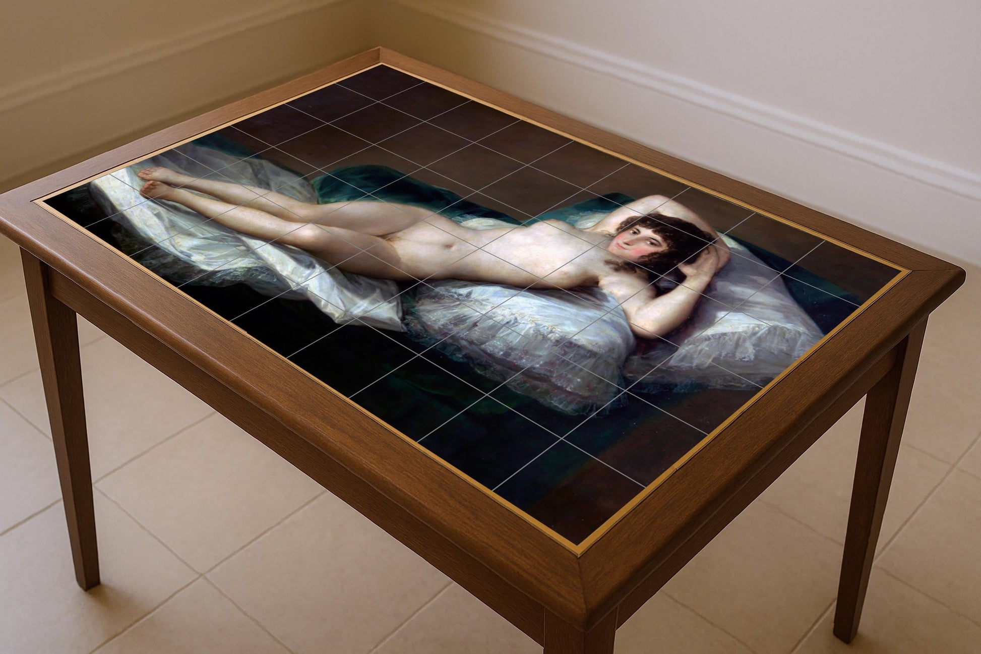 Maja Desnuda de Goya · Fresque Céramique — Décor d'Art Populaire