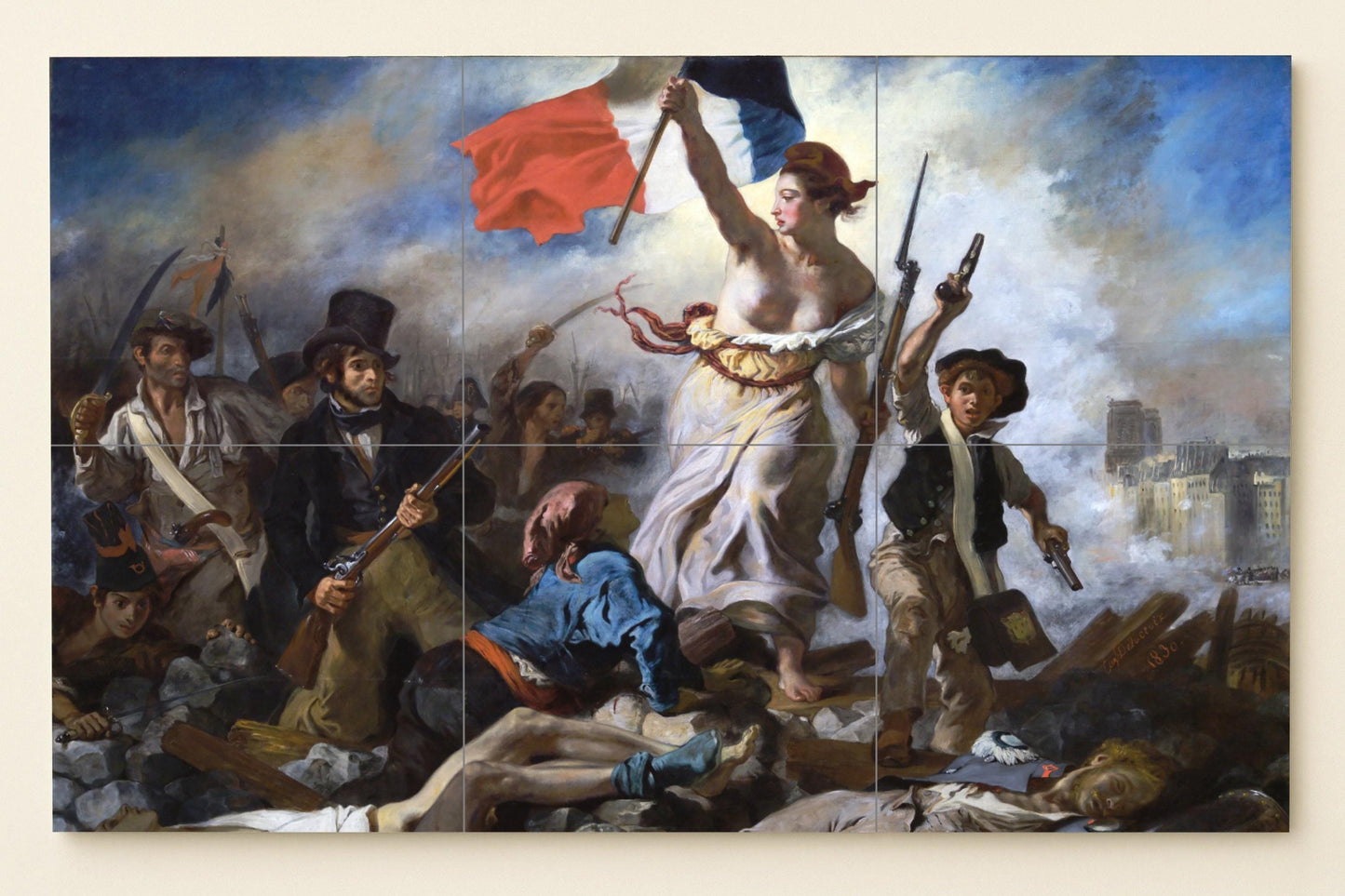 Fliesenbild "die Libertad guiando am Dorf — Dekoratives Muster-Wandbild