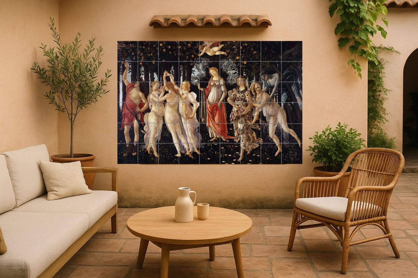 Spring · Ceramic Wall Mural — Folk & Ornamental Art