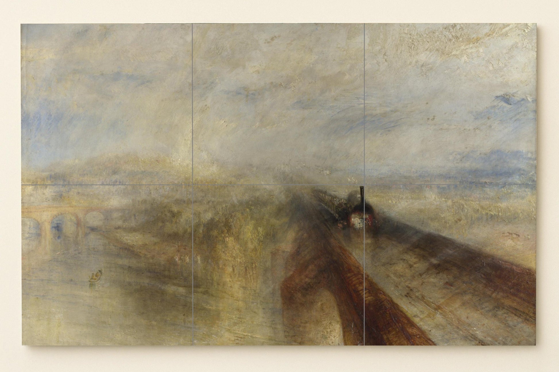 Fliesenbild "Lluvia, Dampfer und velocidad — Ornamentales Wandpaneel