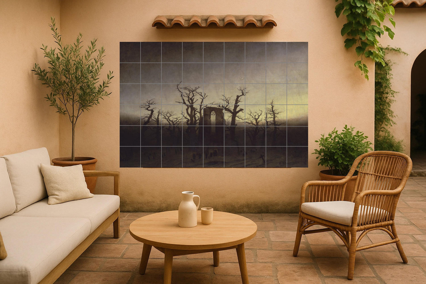 Abadía di Oakwood — Murale in Piastrelle di Ceramica · Murale a Motivi Decorativi