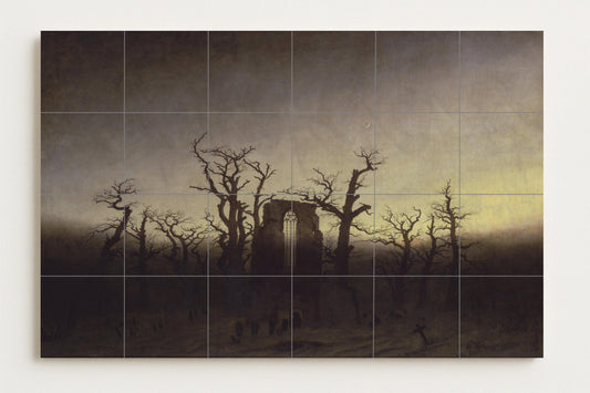 Mural de azulejos de cerámica de la Abadía de Oakwood