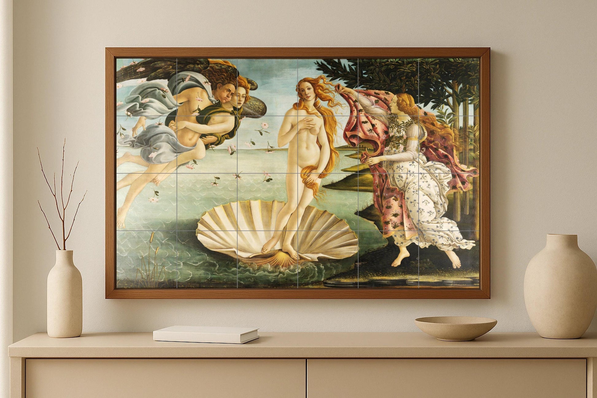 Fliesenbild "der nacimiento von Venus — Volkskunst-Dekor