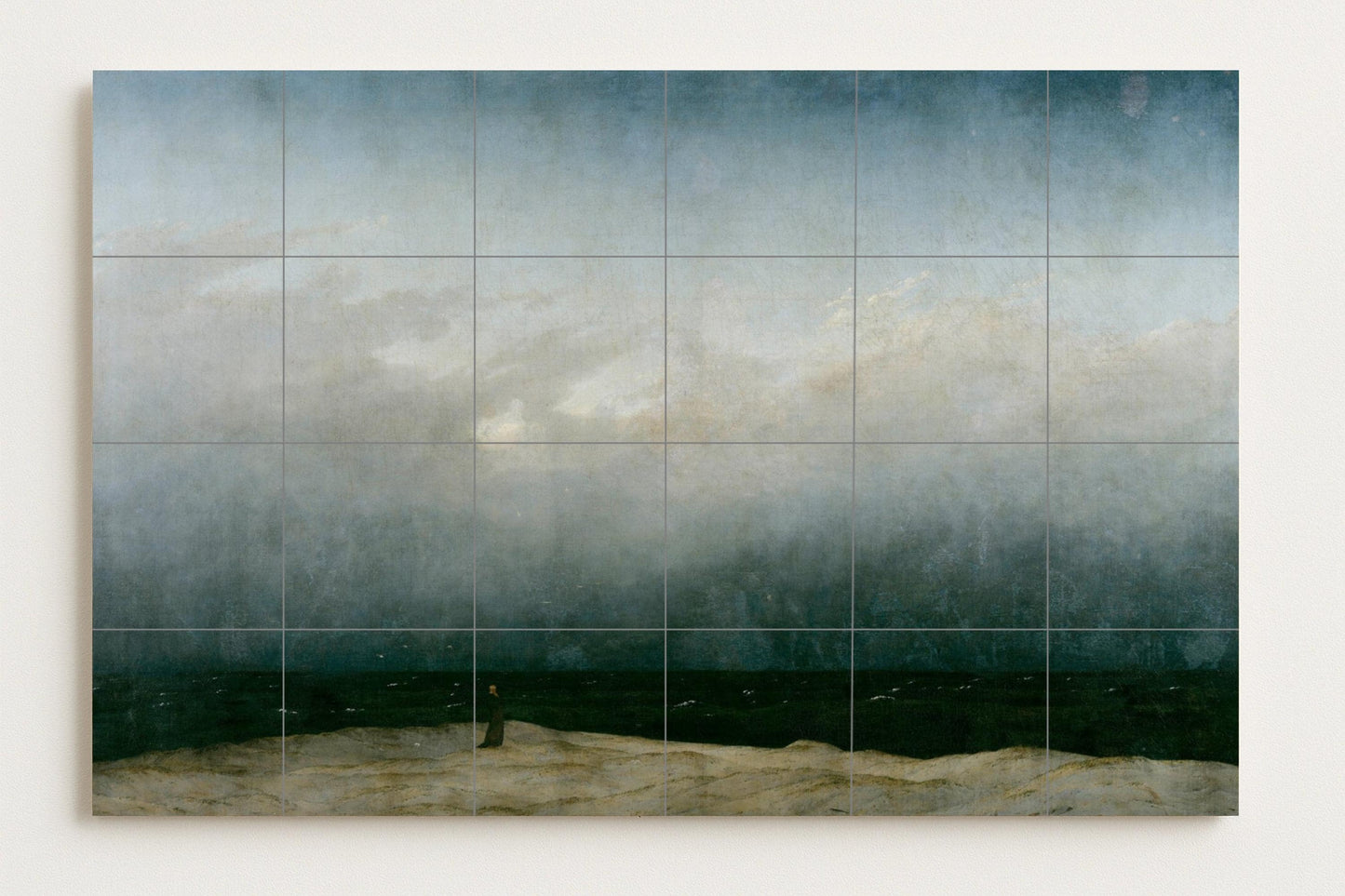 "le monje au bord de au Mer — Art Populaire et Ornemental, Art Mural en Céramique