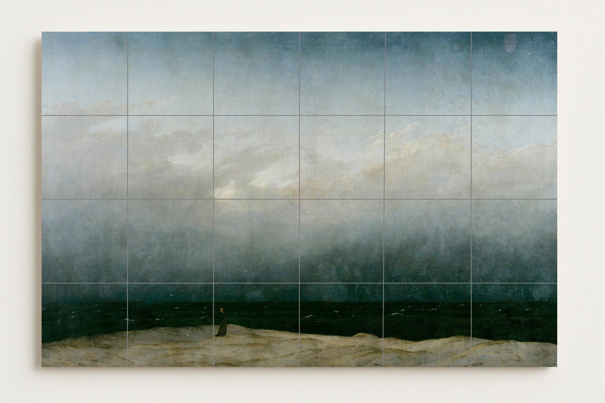 "le monje au bord de au Mer — Art Populaire et Ornemental, Art Mural en Céramique