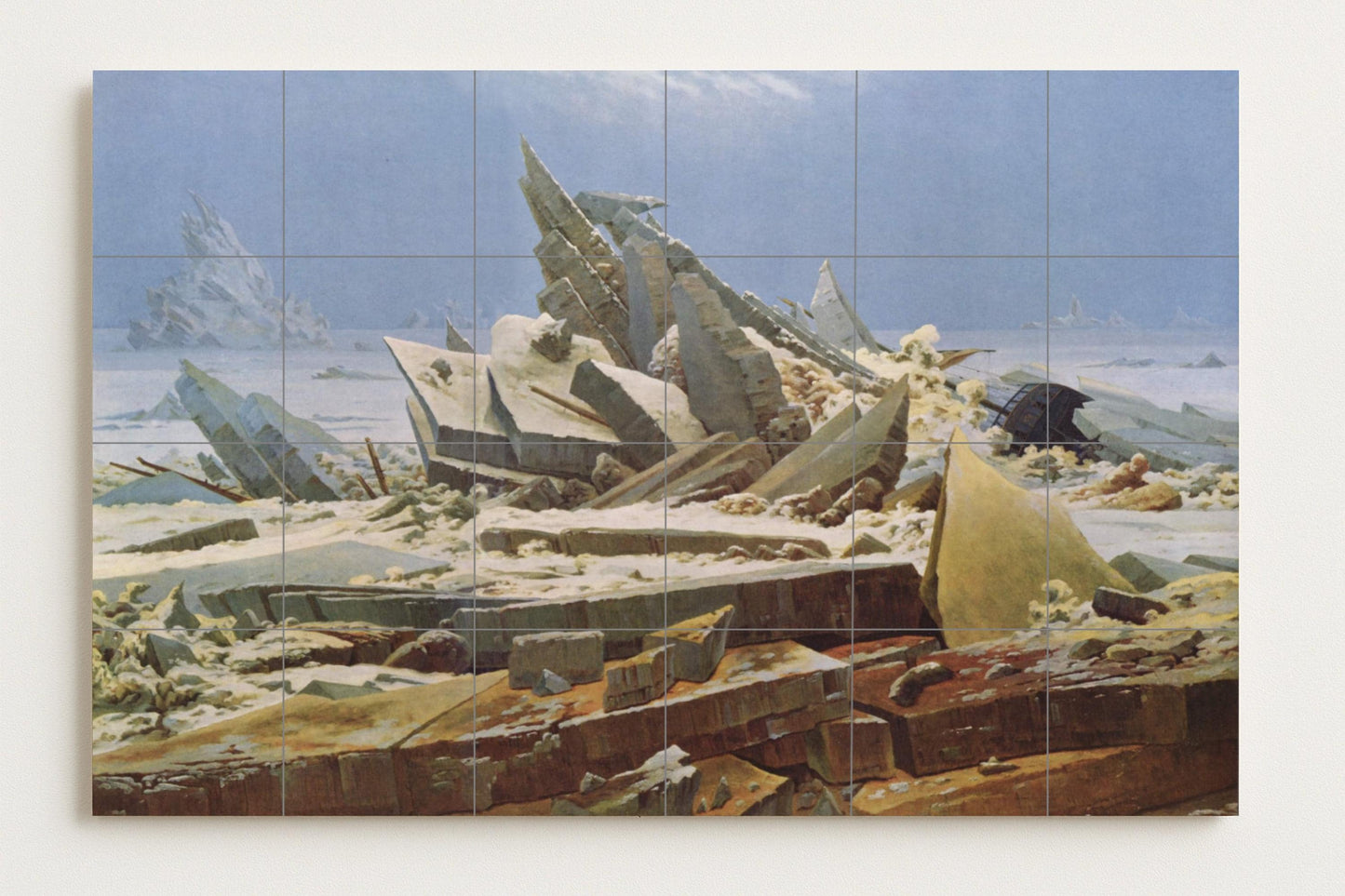 Fliesenbild "Meer von Hielo — Dekoratives Muster-Wandbild