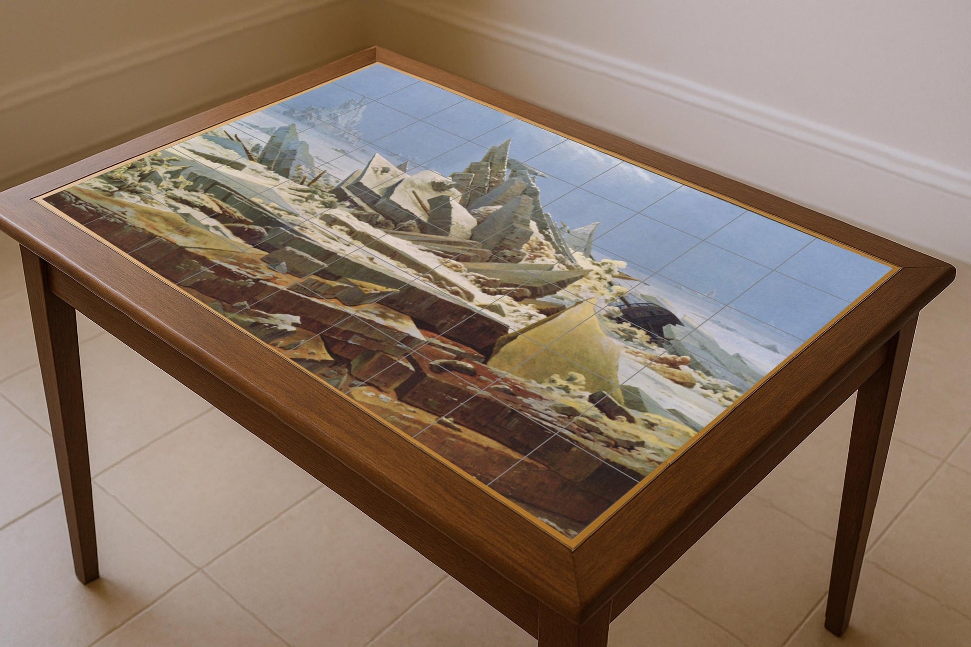 Fliesenbild "Meer von Hielo — Dekoratives Muster-Wandbild