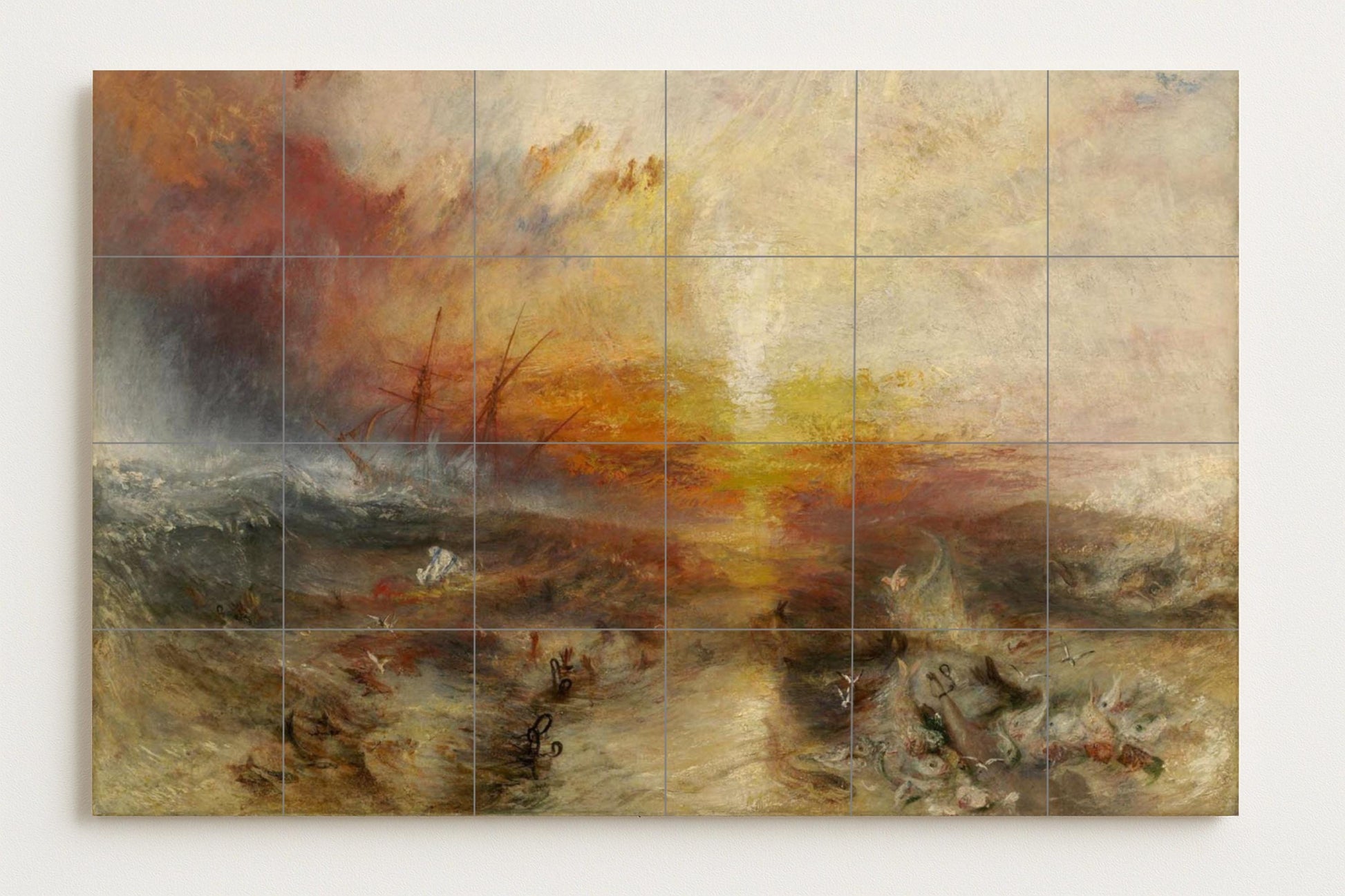 "il Barca di esclavos — Murale in Piastrelle di Ceramica · Pannello Ornamentale