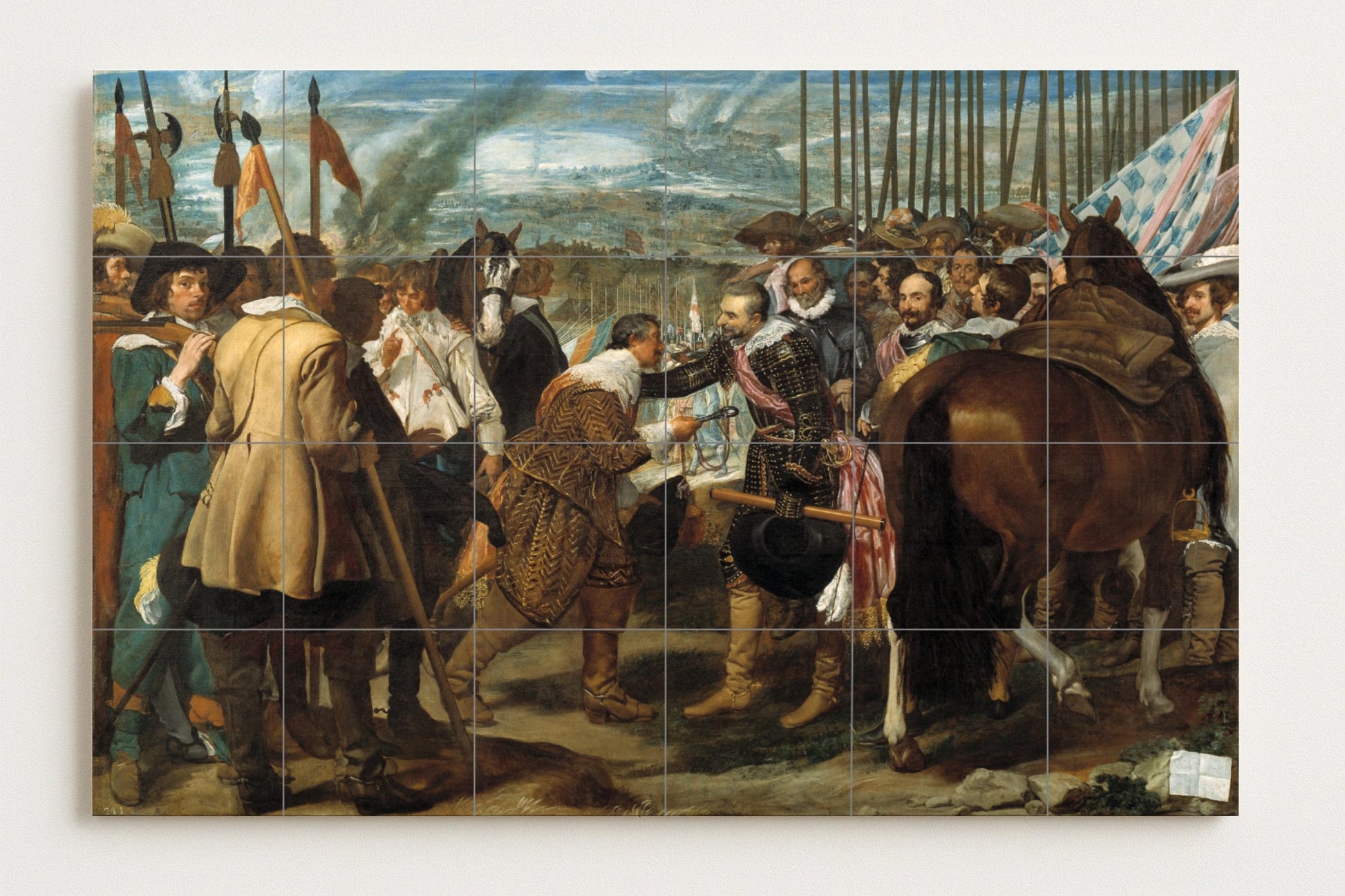 Mural de cerámica La rendición de Breda