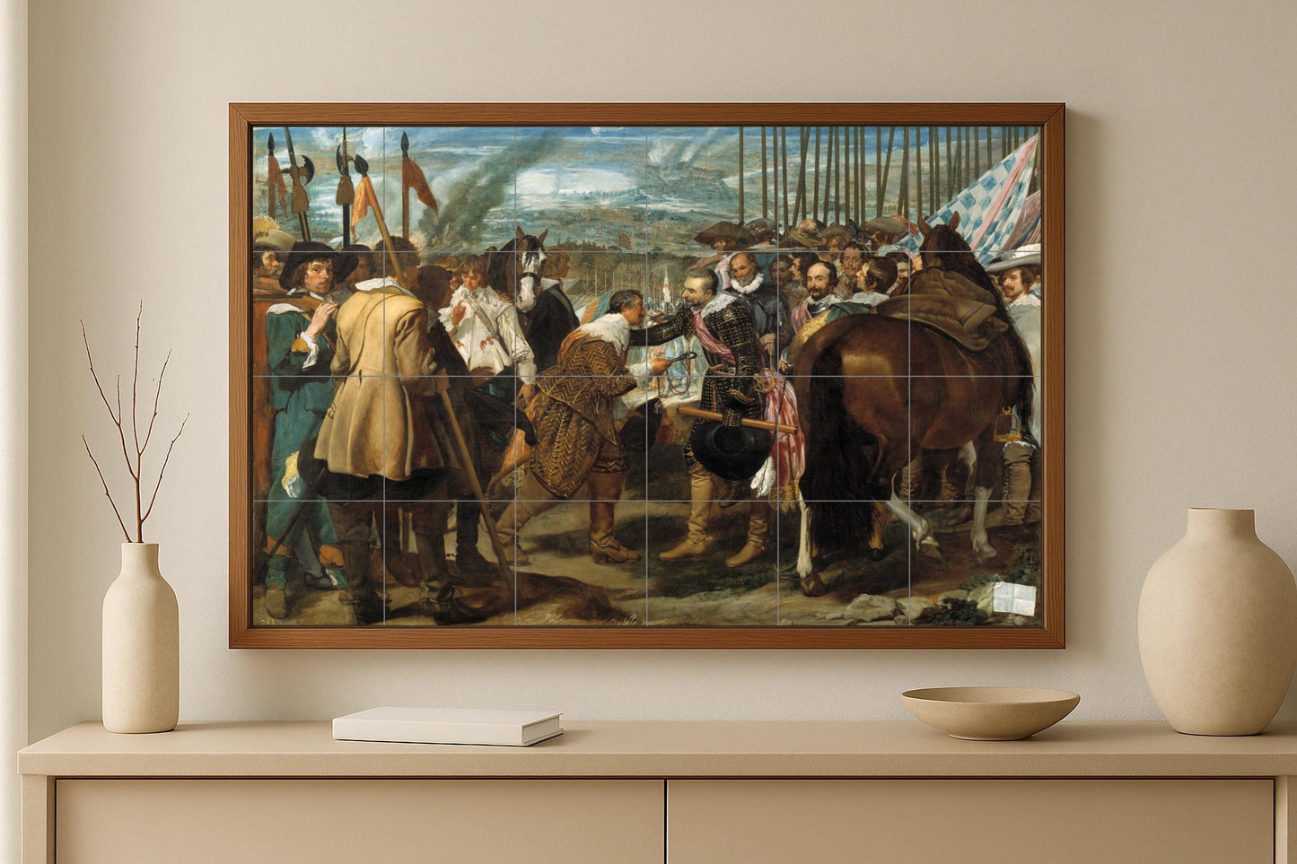 Mural de cerámica La rendición de Breda